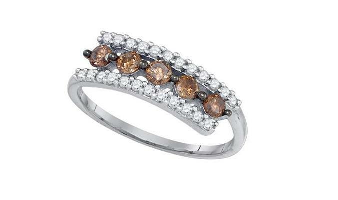 A Timeless Gift of Love: The Story Behind the Elegant 10K White Gold Brown Diamond Women's Triple Row Band Ring