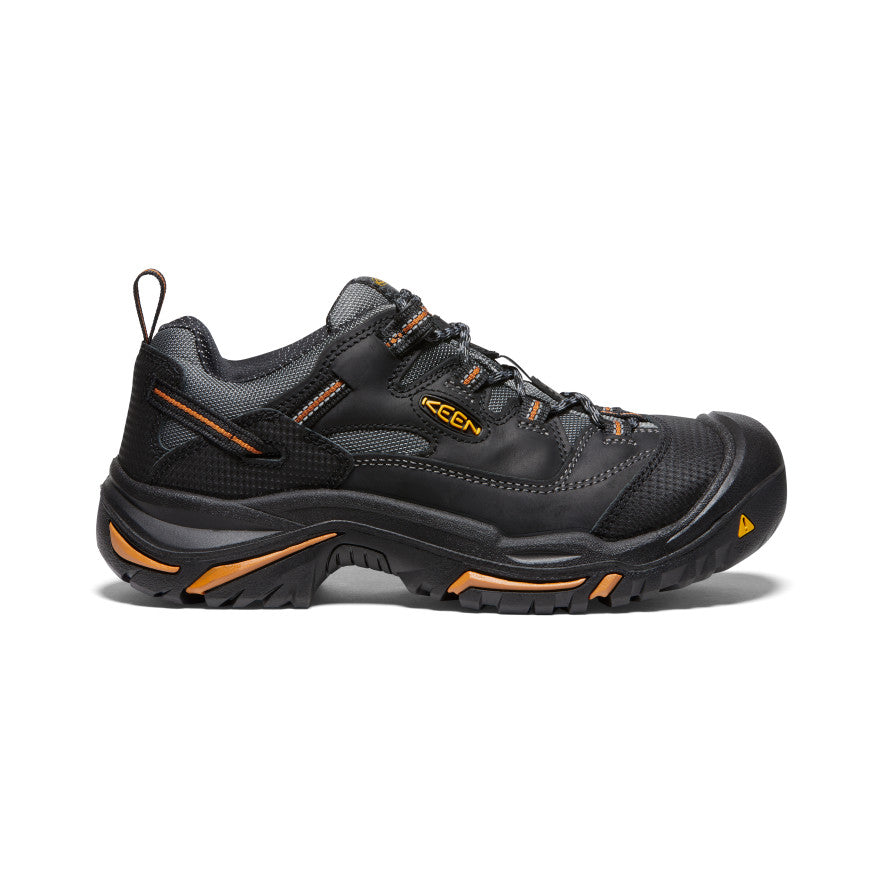 Men's Braddock Low Steel Toe Work Boots - Black/Bossa Nova | Durable Safety Shoes for Construction, Warehouse & Outdoor Work
