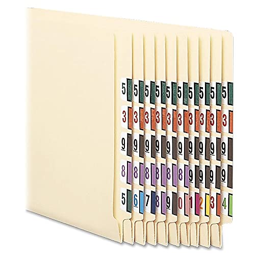 Smead 67376 Blue End Tab Labels 6 - 500/Roll for File Organization