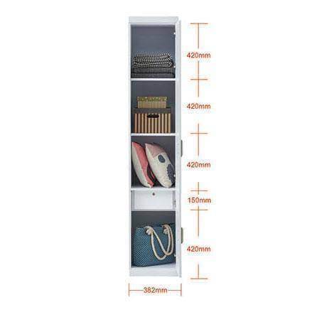 Mikas Open Door Wardrobe - Modern Closet Organizer with Sliding Doors, Perfect for Bedroom, Closet, and Storage Room Organization