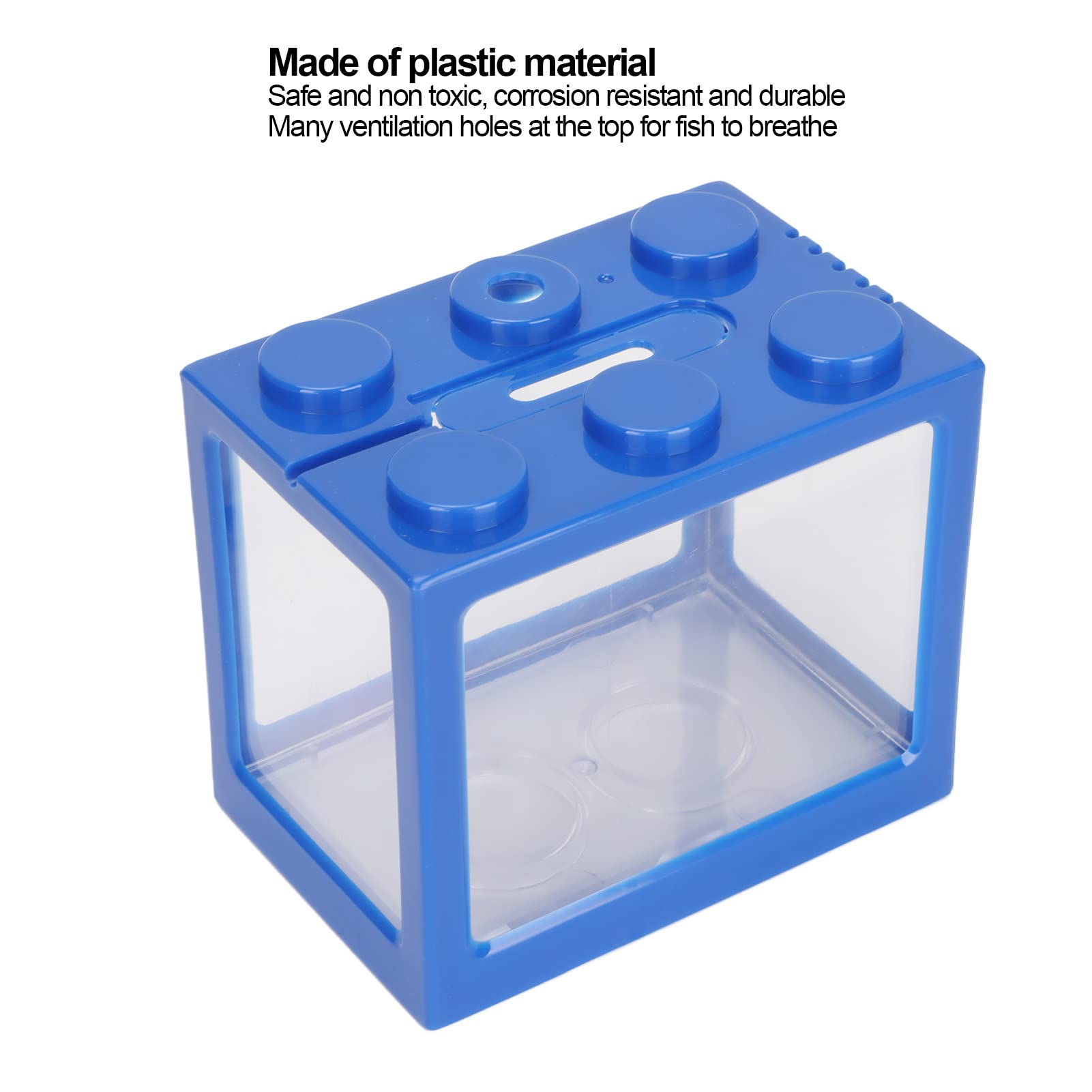 Mini Betta Fish Stackable Cube Aquarium with LED Light - Desktop Micro Landscape Fish Tank for Office & Home Decor | Perfect for Small Spaces, Work Desks & Relaxation