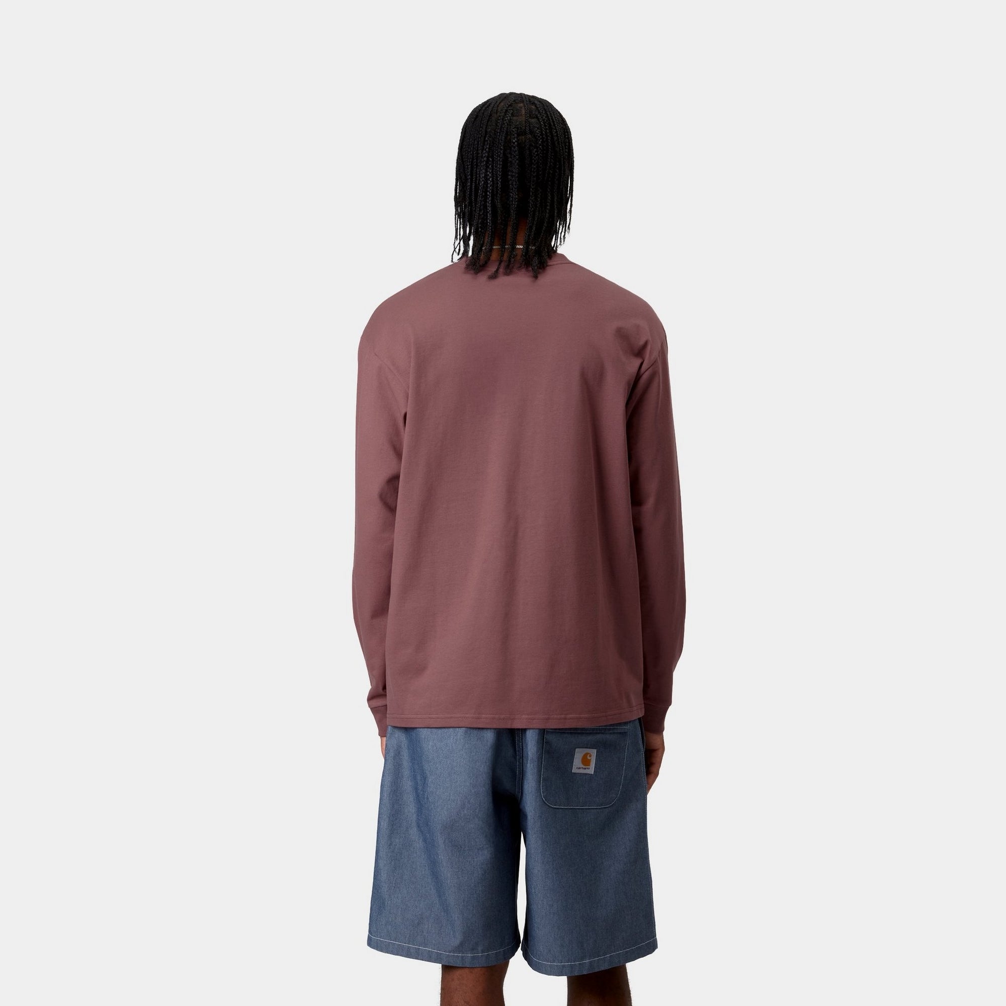 Chase Long Sleeve T-Shirt for Women - Soft Cotton Casual Shirt in Dusky Pink | Perfect for Everyday Wear, Layering & Fall Outfits