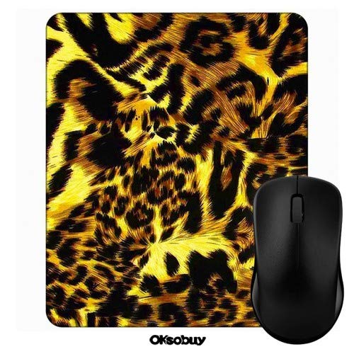 Premium Yellow Leopard Golden Gaming Mouse Pad - Custom European City Landscape Design with Non-Slip Rubber Backing | Perfect for Office, Gaming & Home Workspace Setup