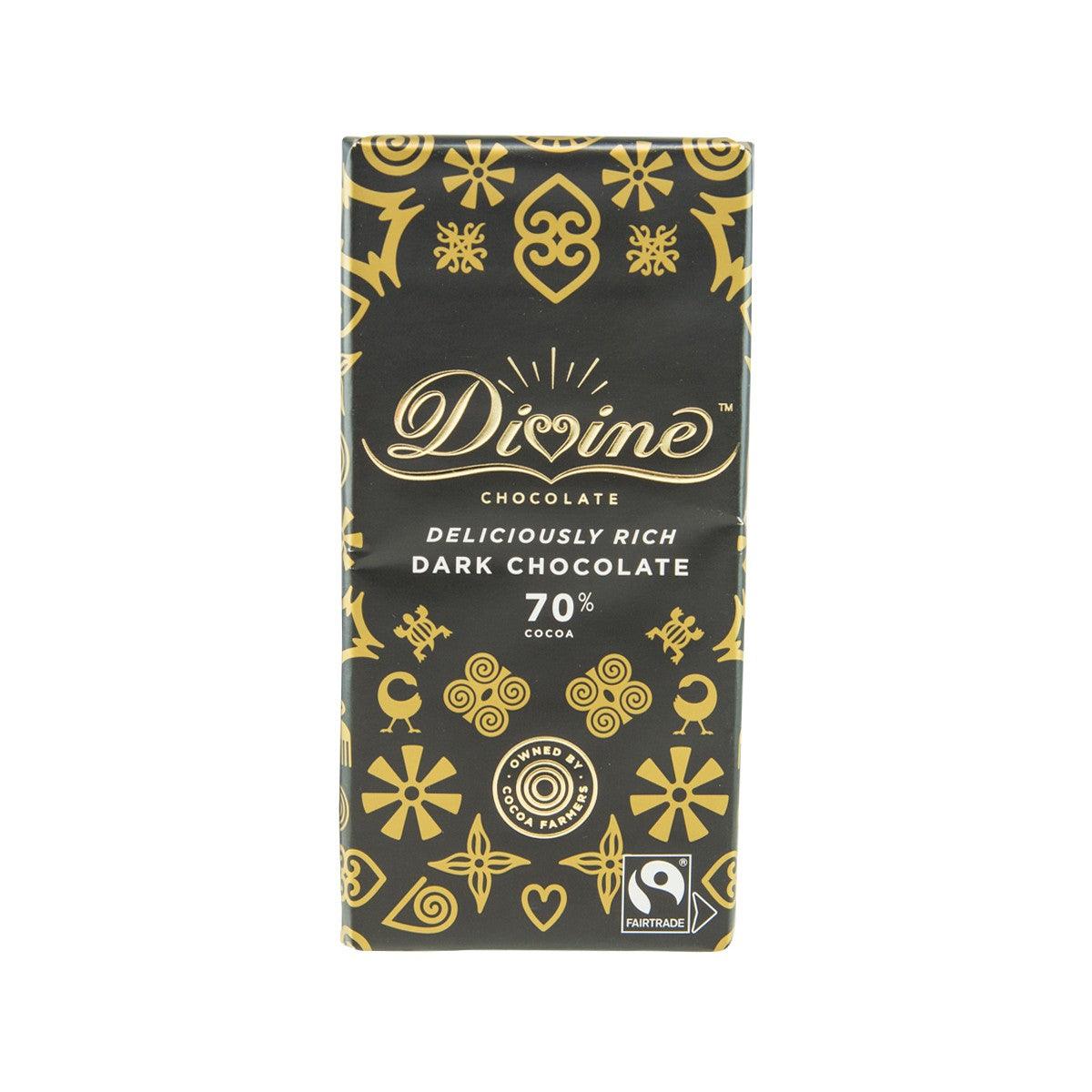 Premium 70% Dark Chocolate Bar - Rich & Smooth Gourmet Chocolate (90g) - Perfect for Gifts, Baking & Healthy Snacking