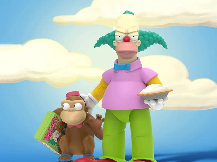 The Simpsons ULTIMATES! Krusty The Clown Action Figure - Collectible Toy for Fans, Perfect for Display & Gifting