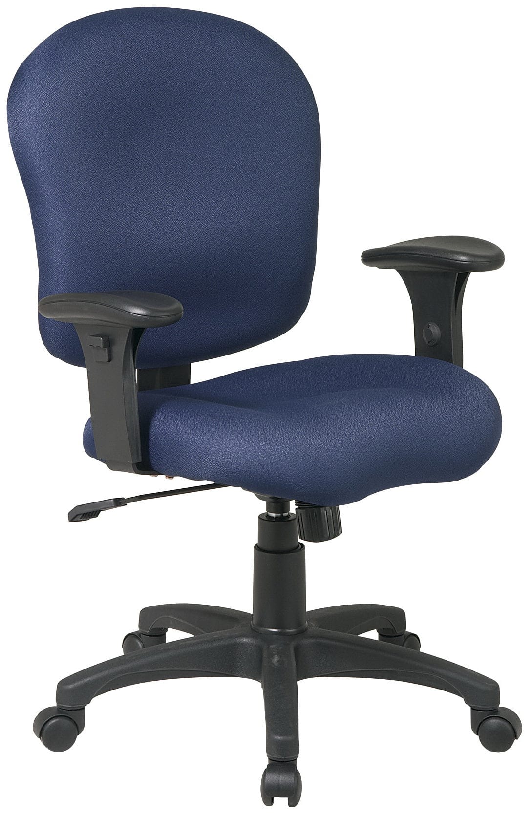 Ergonomic Adjustable Office Chair with Lumbar Support - High Back Upholstered Desk Chair with Adjustable Arms for Home & Office Workspaces - Perfect for Long Hours of Sitting & Computer Work