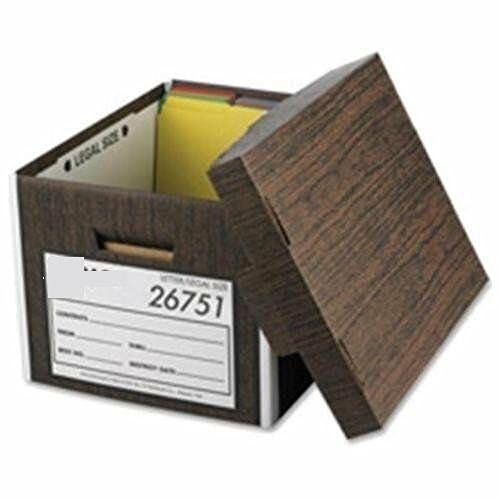 Stackable File Storage Box with Lid - Medium Duty 15