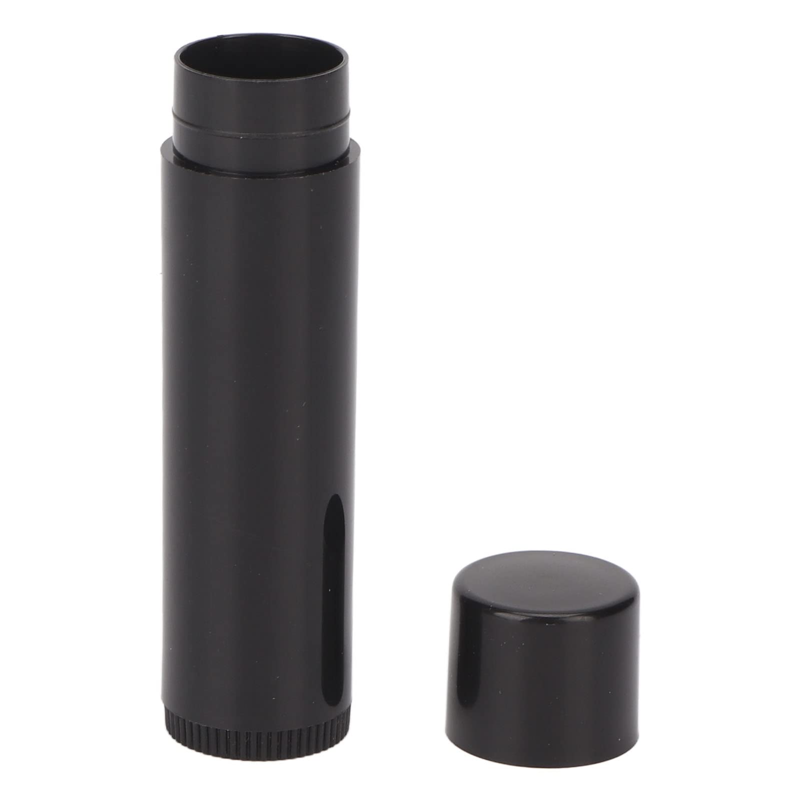 20Pcs Plastic Lip Balm Tubes - 4.2G Small Portable DIY Lipstick Containers for Homemade Chapsticks & Lip Balms (Black) - Perfect for DIY Cosmetics, Travel Essentials & Gift Making