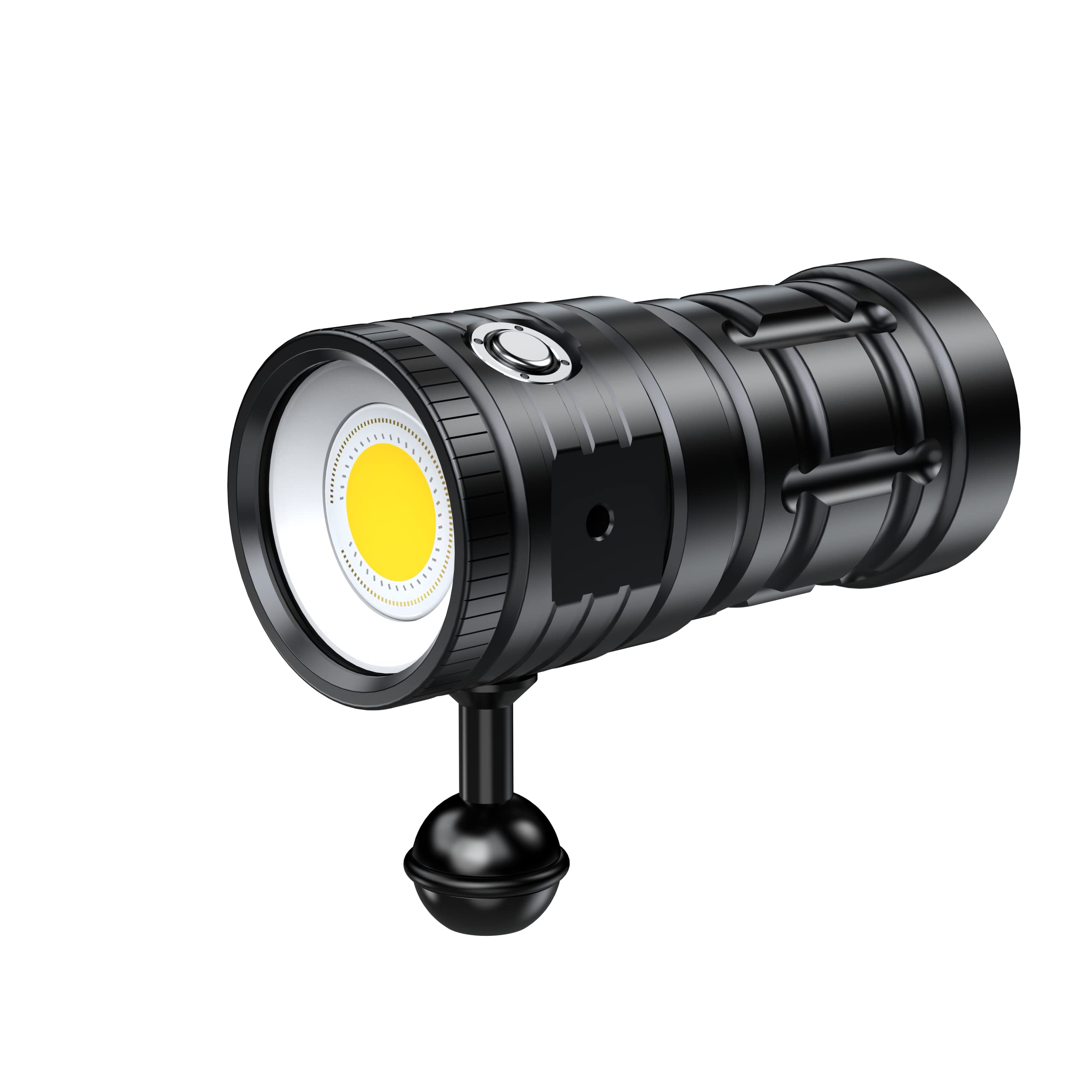 Professional 10000 Lumens Super Bright Diving Flashlight - 100M Waterproof Underwater Video Light with Type-C Charging | Perfect for Underwater Photography, Scuba Diving, Cave Exploration & Night Fishing