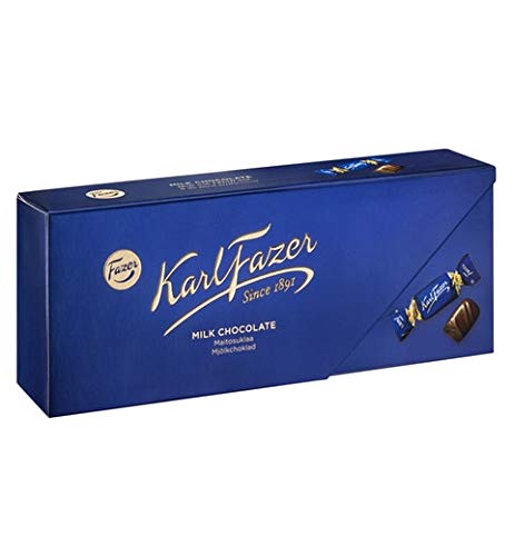Fazer Karl Fazer Premium Milk Chocolate Bars - 12 Pack (270g Each) - Perfect for Gifts, Snacking & Dessert Recipes