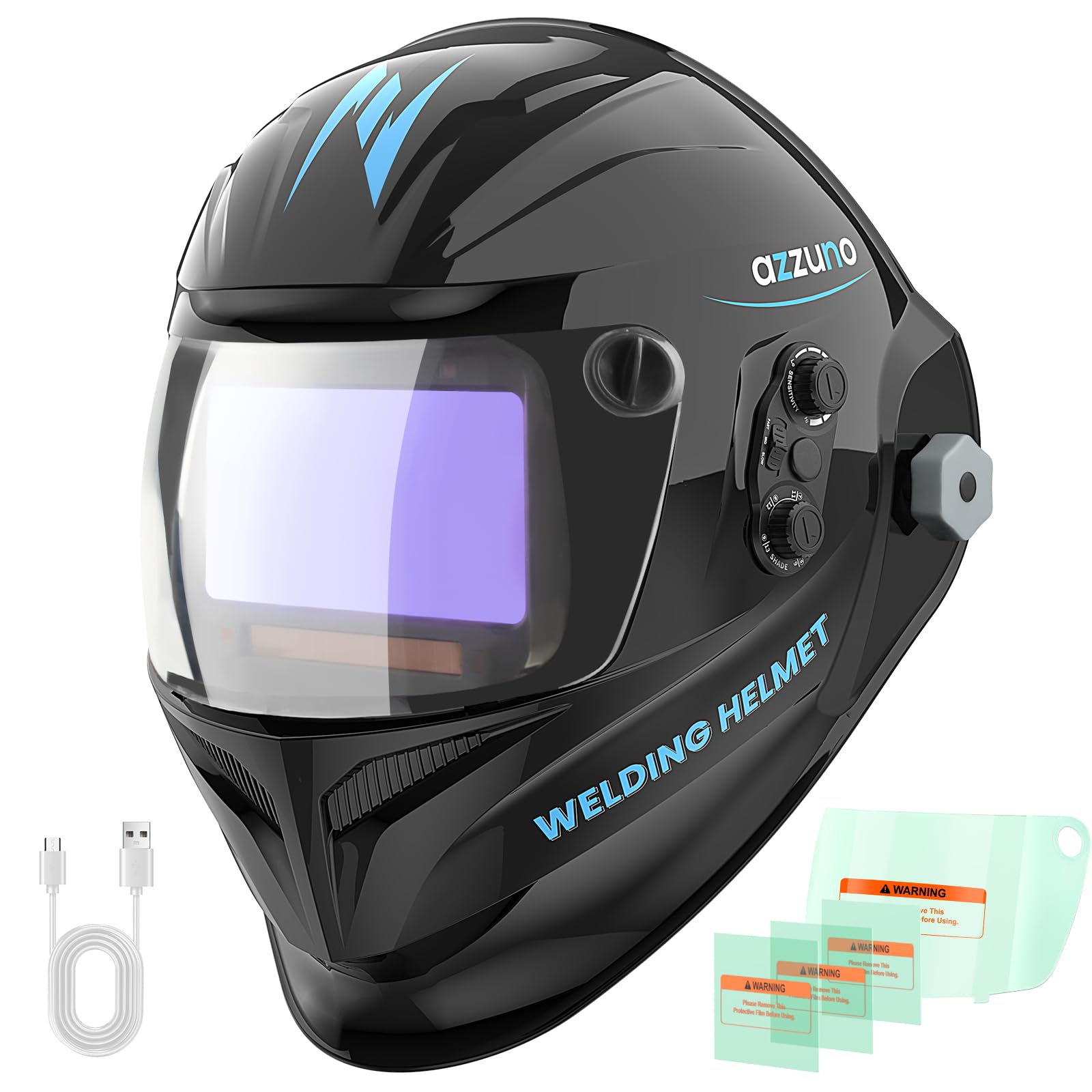 AZZUNO Auto Darkening Welding Helmet - 4.92