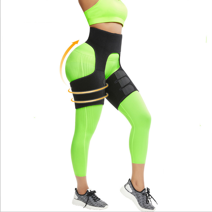 Adjustable Sports Waist Belt with Leg Straps - One Piece Girdle for Running, Gym & Workout - Perfect for Fitness Training & Outdoor Activities