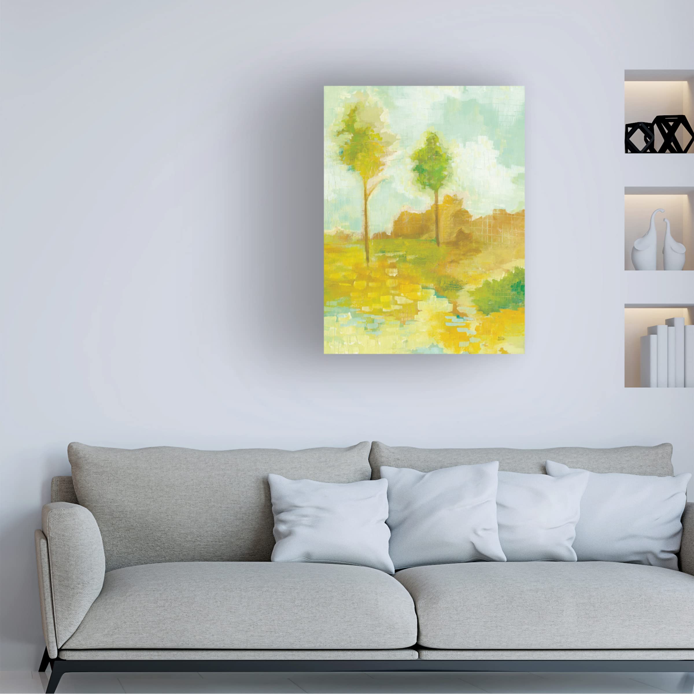 Trademark Fine Art 'Golden Hour III' Canvas Wall Art by Melissa Averinos - Stunning Landscape Painting for Living Room, Bedroom & Office Decor
