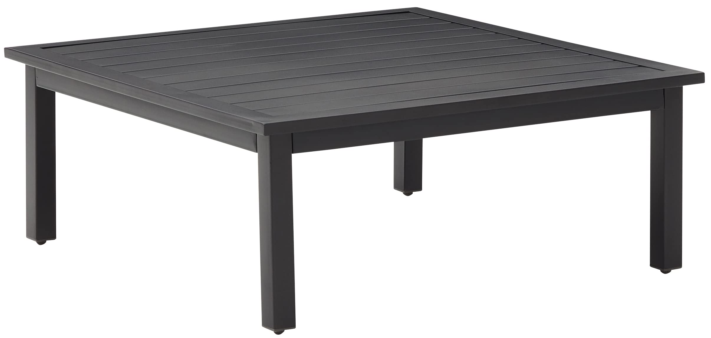 Crosley Clark Weather-Resistant Metal Outdoor Coffee Table - Matte Black for Patio, Deck, Porch & Garden - Perfect for Outdoor Entertaining & Relaxation