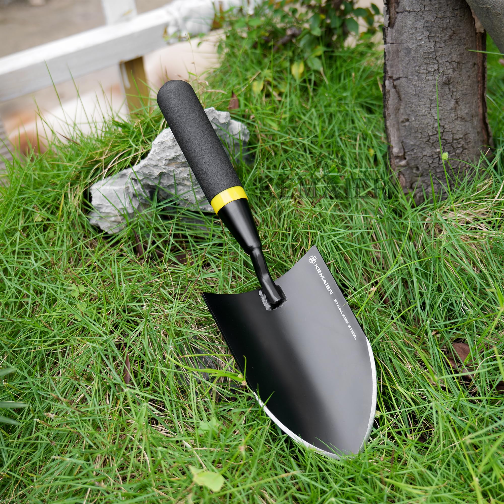 Premium Heavy Duty Stainless Steel Garden Trowel & Shovel Set - Rustproof Digging & Weeding Tools for Gardening, Planting, Landscaping - Perfect for Flower Beds, Vegetable Patches & Outdoor Projects