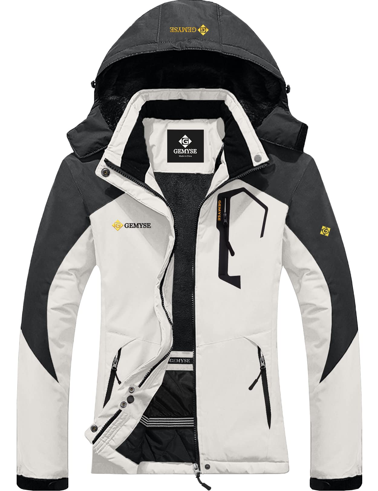 GEMYSE Women's Waterproof Ski Jacket - Windproof Winter Snow Coat with Thermal Insulation for Skiing, Snowboarding & Outdoor Adventures