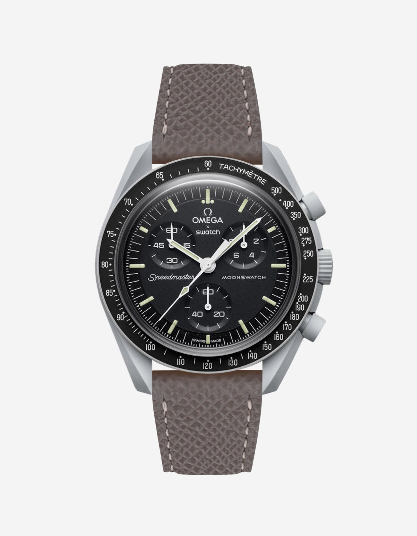 Omega x Swatch Mission to the Moon Leather Watch Straps - Premium Replacement Bands for MoonSwatch - Perfect for Dress, Casual & Space-Themed Events
