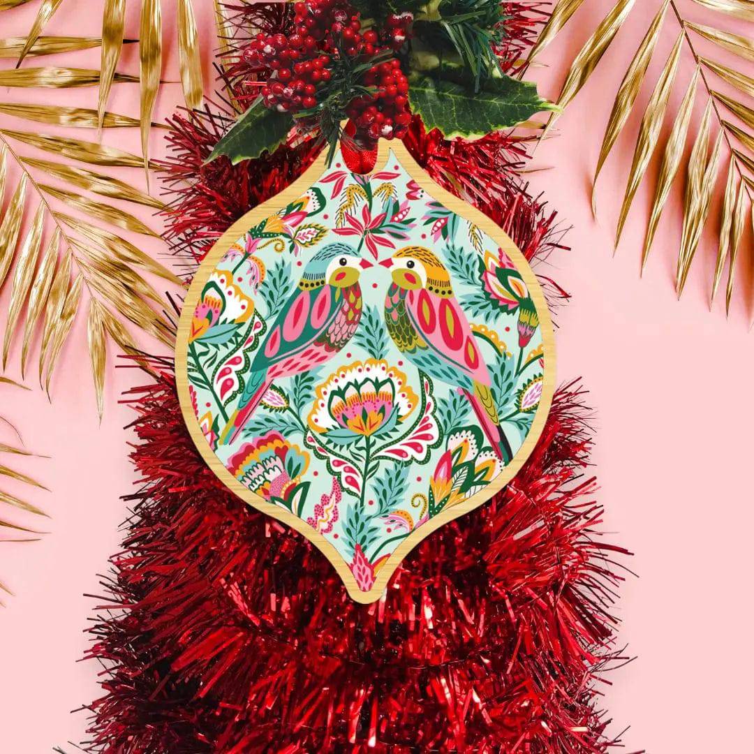 Australian Christmas Bauble Set - 12-Piece Handmade Glass Ornaments for Holiday Tree Decorations - Perfect for Xmas Party, Home & Office Decor