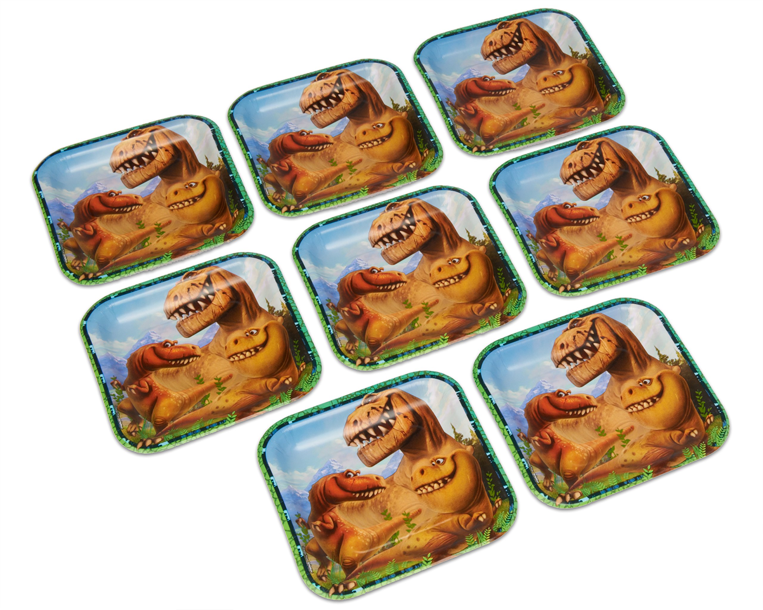 The Good Dinosaur Paper Dessert Plates - 8 Count | American Greetings | Perfect for Birthday Parties, Baby Showers & Kids' Events