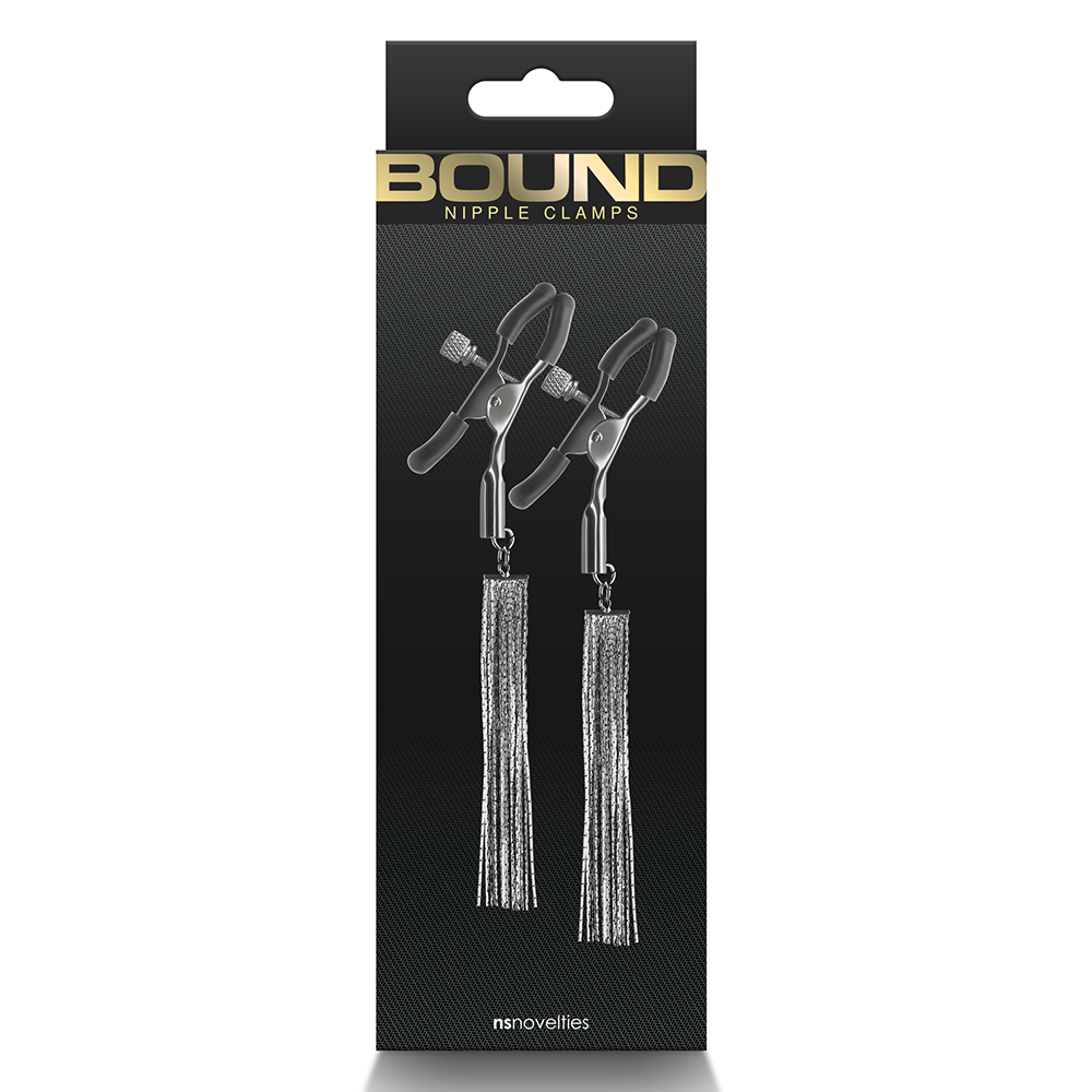 Sensitive Nipple Clamps with Adjustable Chain & Tassels - BDSM Bondage Accessories for Couples Play & Sensual Exploration