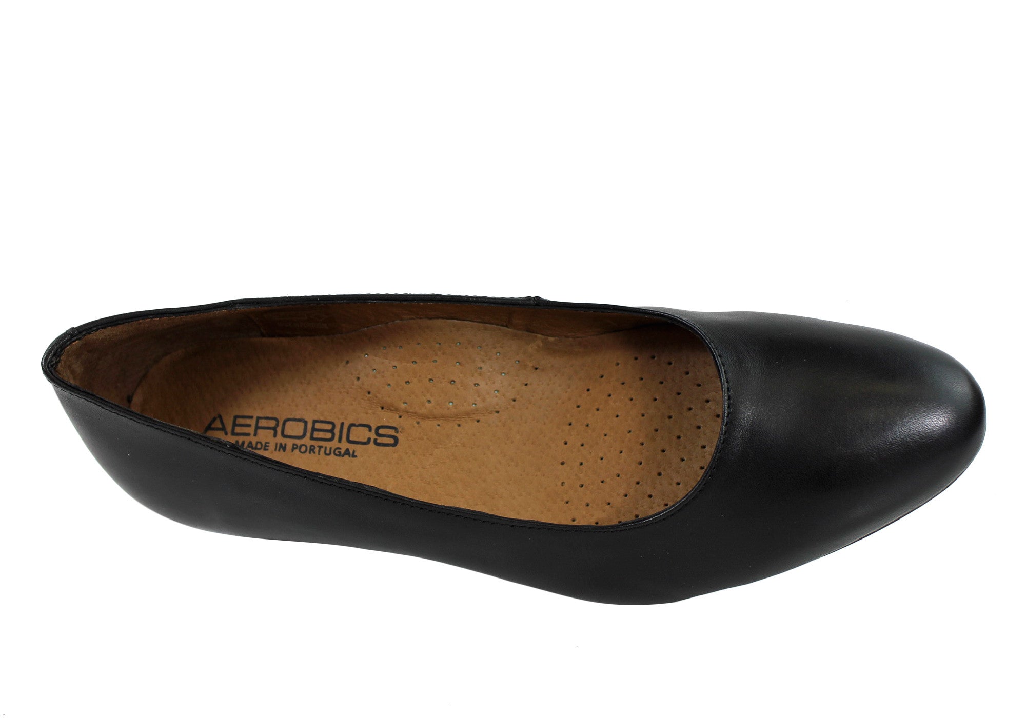 Women's Classic Leather Court Shoes for Aerobics & Hostess - 35 Size - Handmade in Portugal - Perfect for Dance, Work & Formal Events