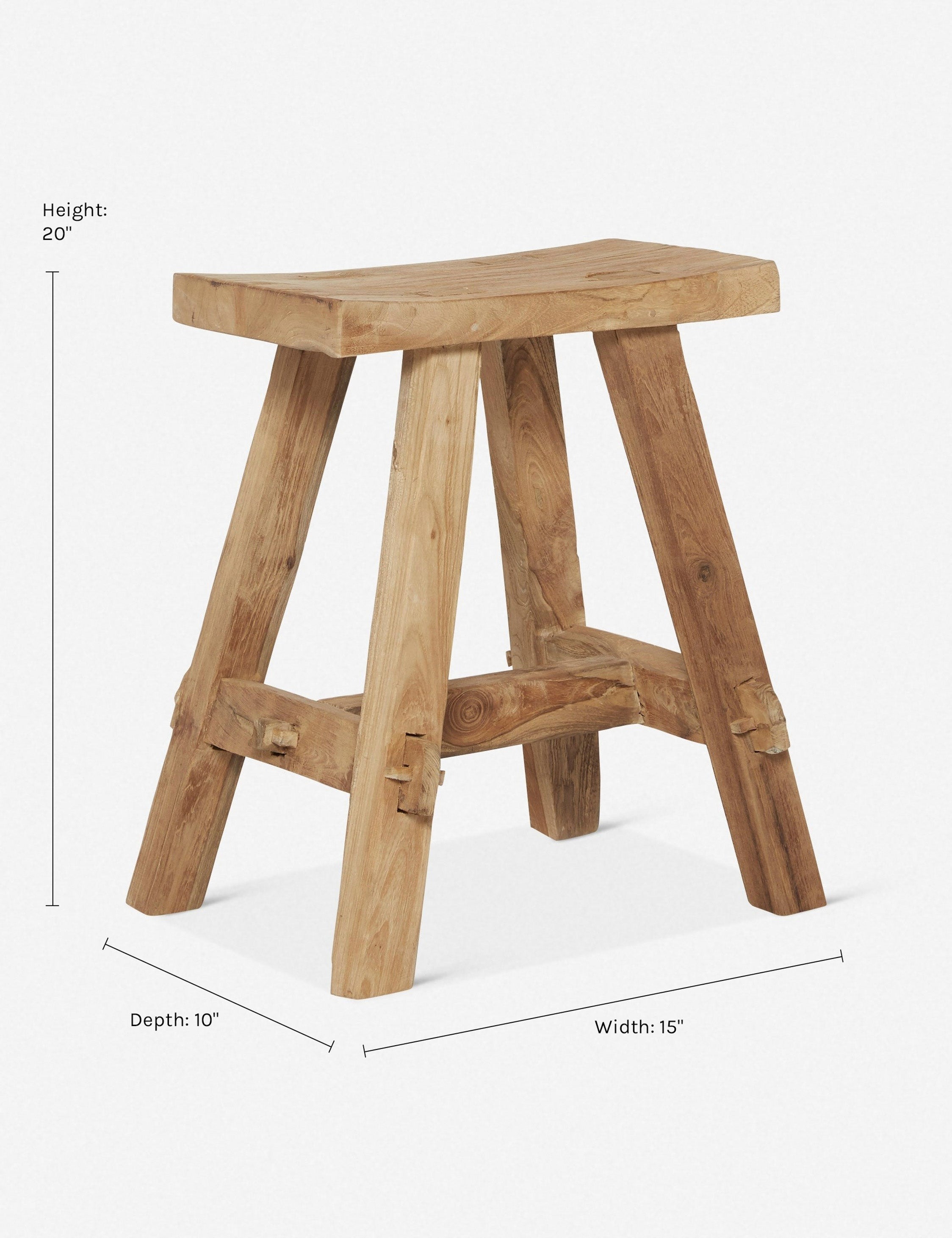 Arlene Stool - Modern Wooden Bar Stool with Backrest, Counter Height, Rustic Home Decor for Kitchen, Dining Room & Bar - Perfect for Entertaining & Relaxing