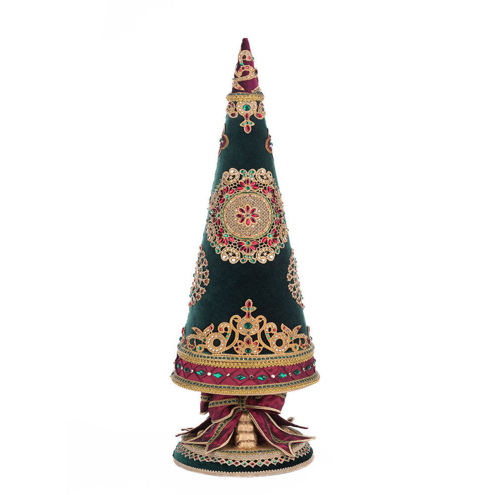 Christmas Castle Tabletop Tree - Mini Holiday Decor by Katherine's Collection for Home, Office & Party Decorations