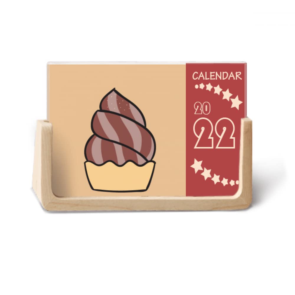 2022 Chocolate Oatmeal Sweet Ice 12-Month Desk Calendar Planner - Perfect for Office, Home & Gift Giving