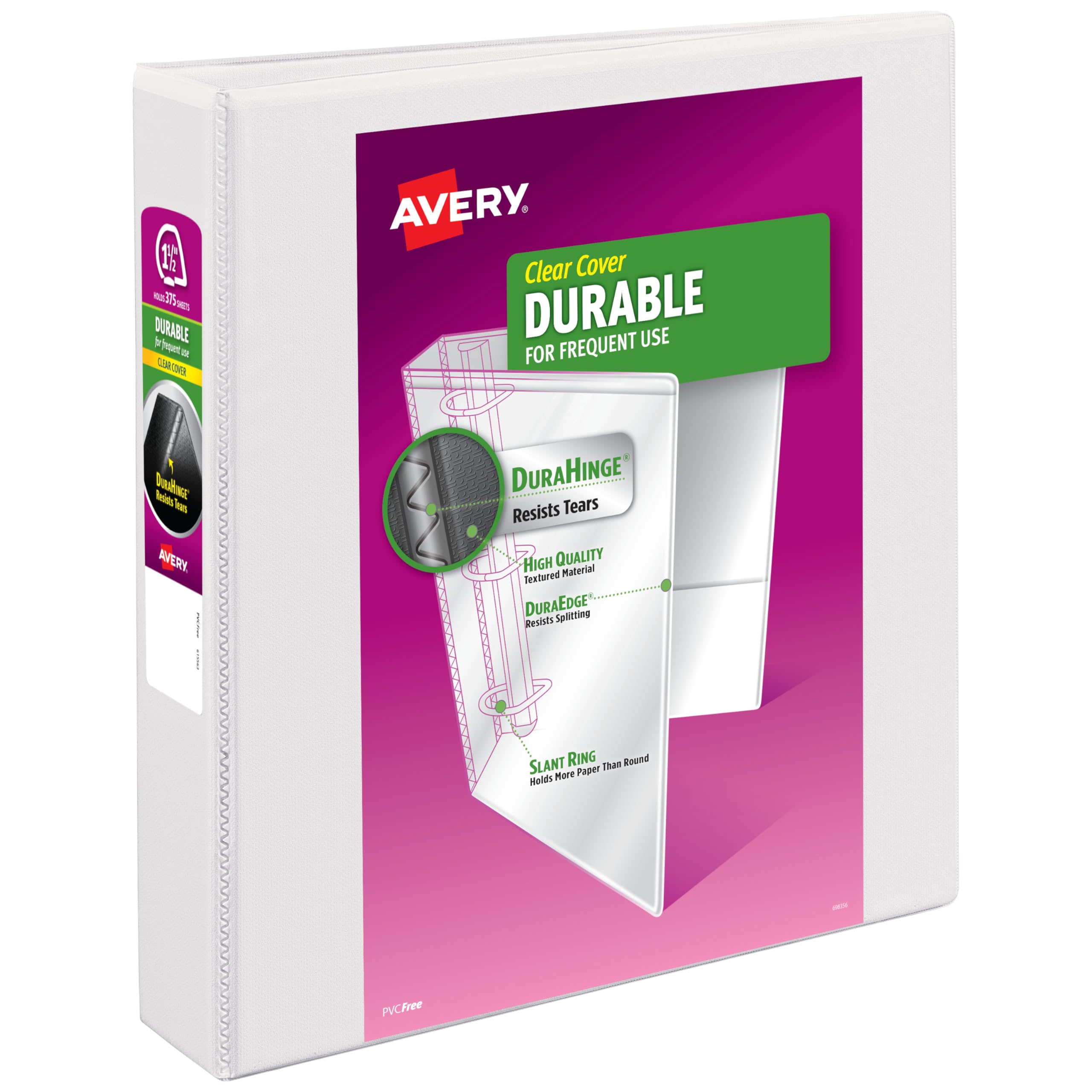 Avery Durable View 3-Ring Binder - 1.5