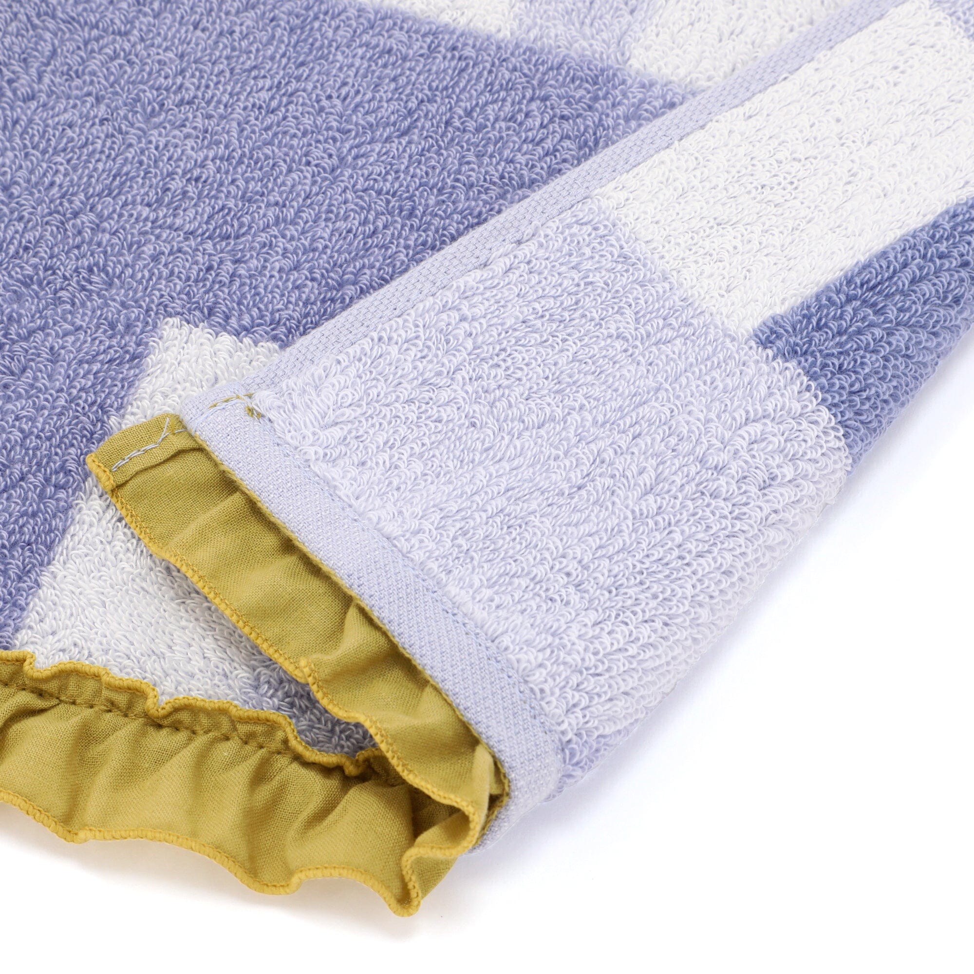 Soft and Absorbent Check Bath Towel - Purple, 100% Cotton, Quick-Drying & Plush for Spa, Bathroom, and Beach Use