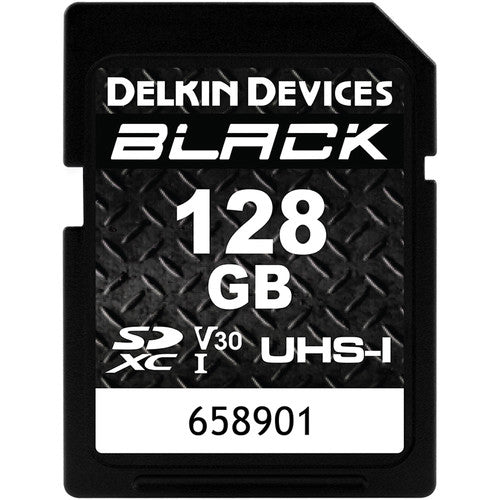 Delkin DDSDBLK128GB 128GB Rugged UHS-I SDHC Memory Card - Waterproof, Shockproof, X-ray Proof - Perfect for DSLR Cameras, Action Cameras & Outdoor Photography