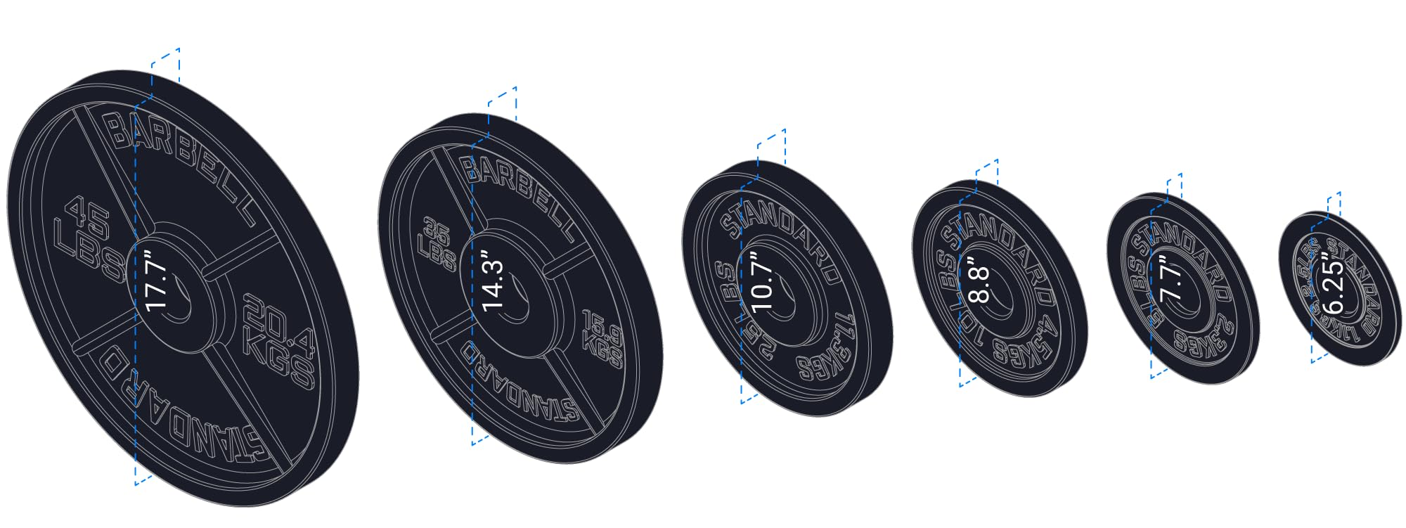 REP Fitness Olympic Iron Weight Plates for Weightlifting - 2
