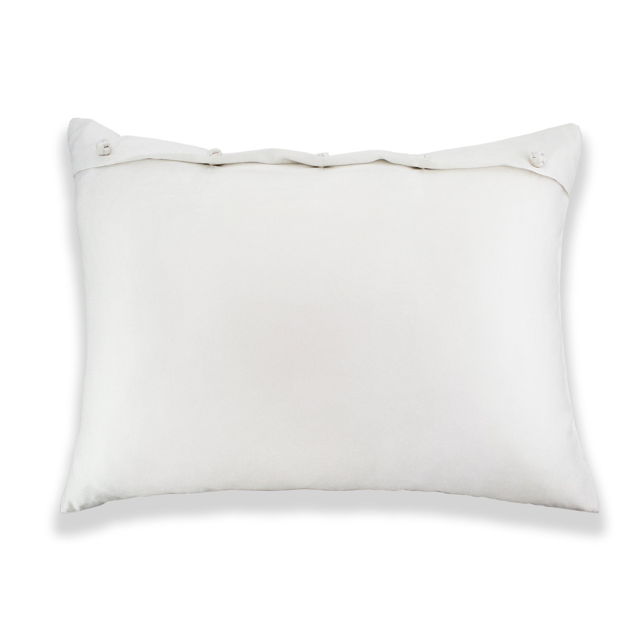 Luxury Charmeuse Pillow Sham with Elegant French Knots - Perfect for Master Bedroom & Guest Room Decor
