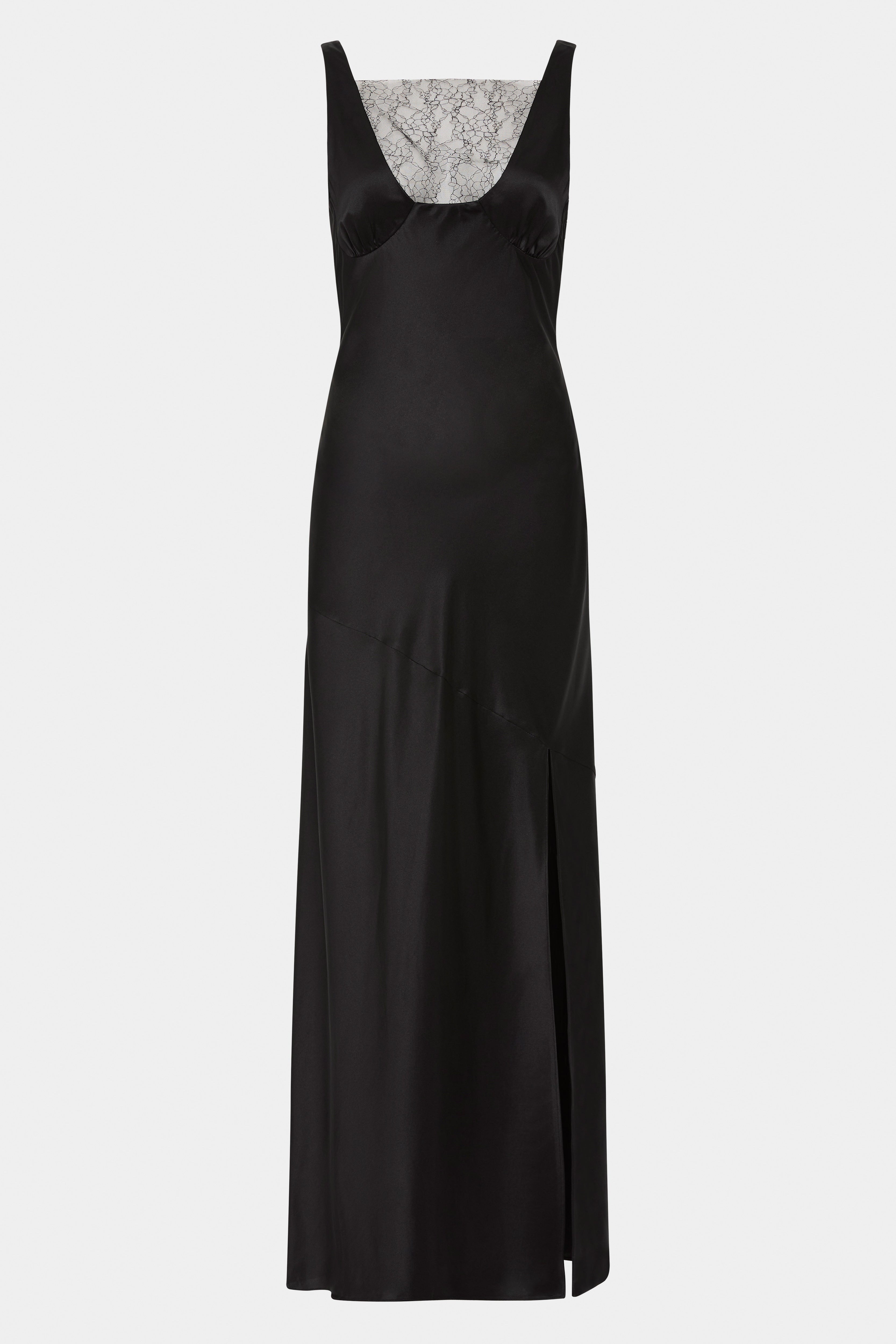 Elegant Black Dunya Lace Gown for Women - Perfect for Weddings, Parties & Special Occasions