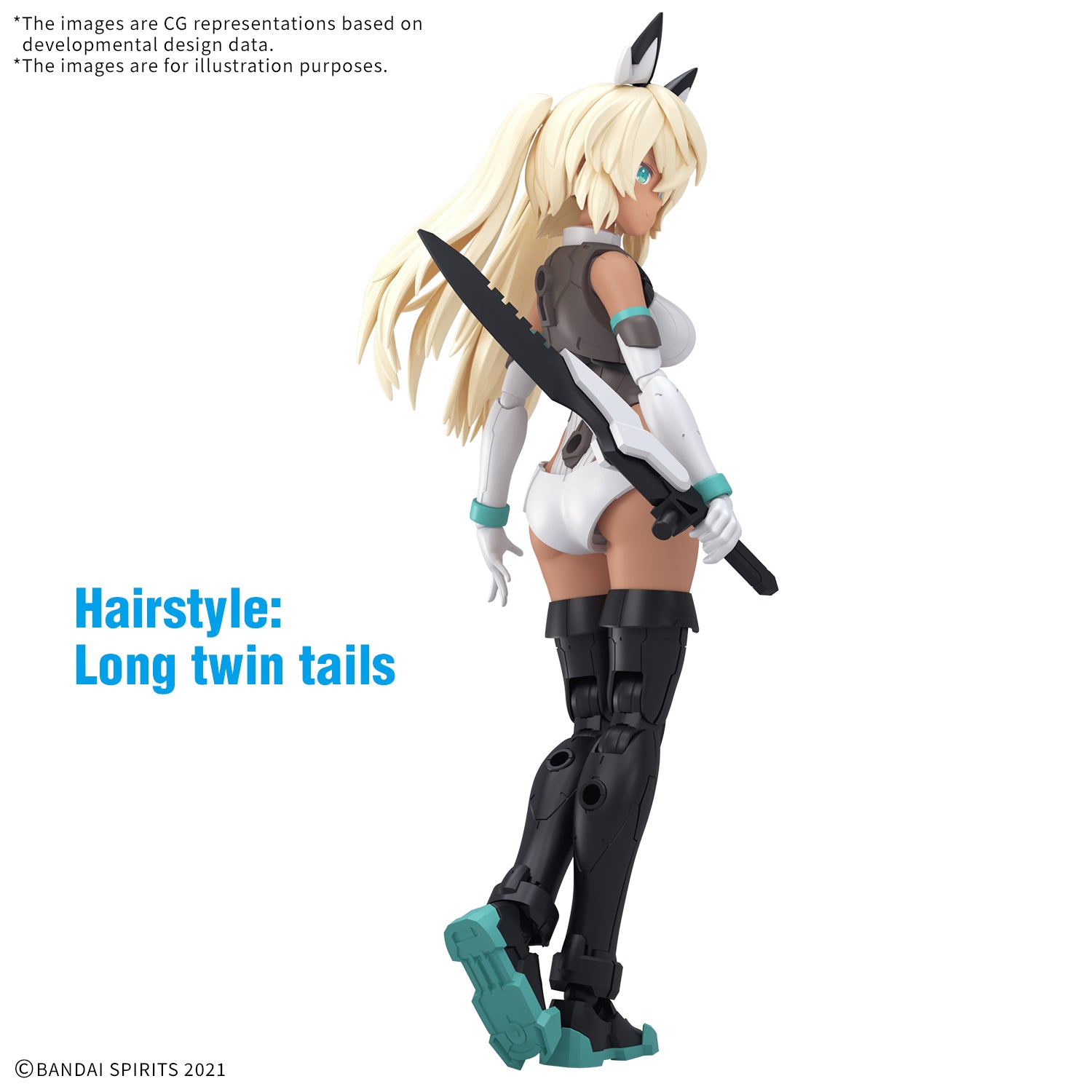 Bandai 30 Minutes Sisters 30MS #XX SIS H00 Sestieh (Color C) Model Kit - Anime Action Figure for Collectors & Hobbyists - Perfect for Display & Customization Projects
