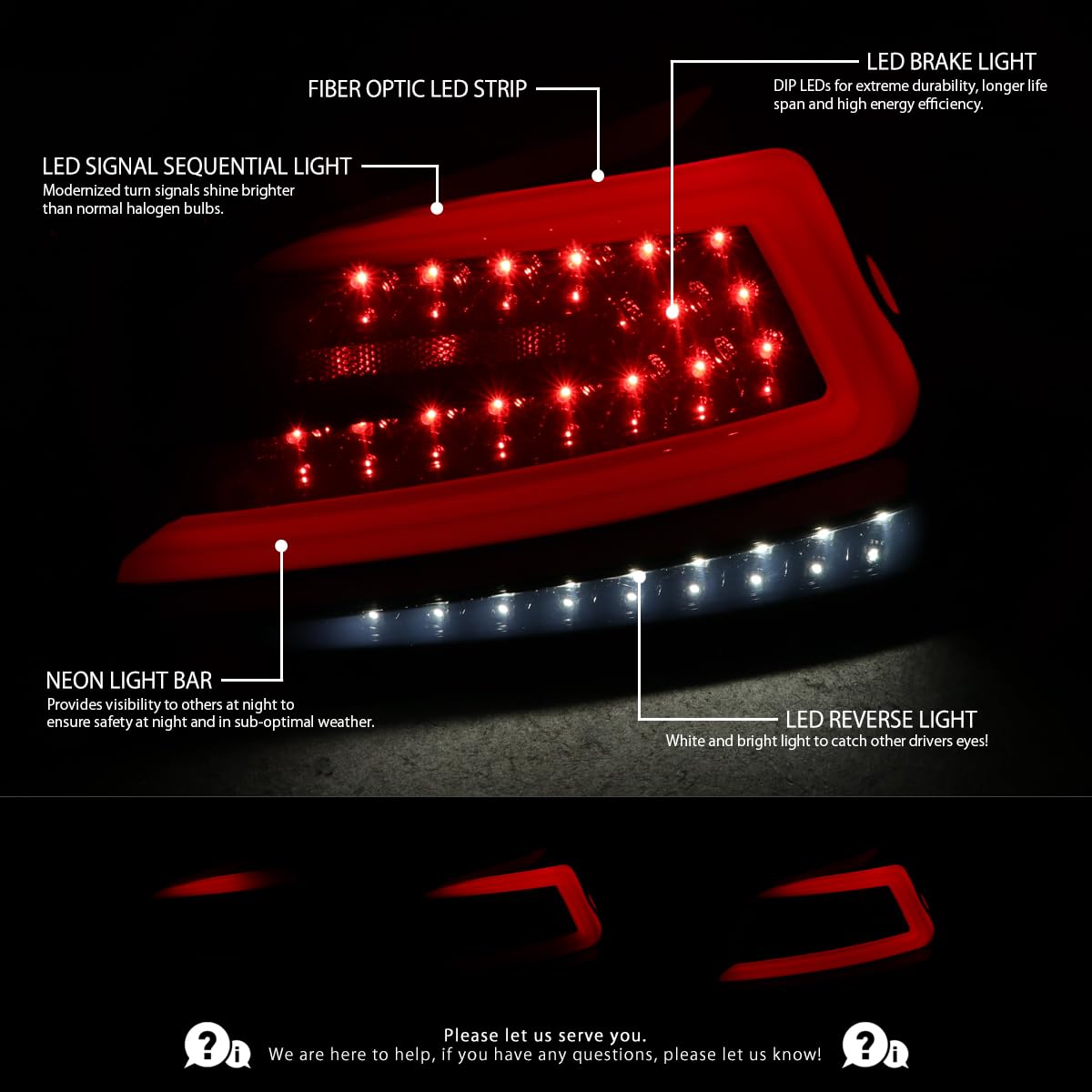 AUTOZENSATION Black Smoke Tail Lights with White Sequential LED Bar - Compatible with 2015-2021 Subaru WRX Models (Left + Right Pair Assembly) | Upgrade Your Car's Style & Visibility for Night Driving & Custom Look