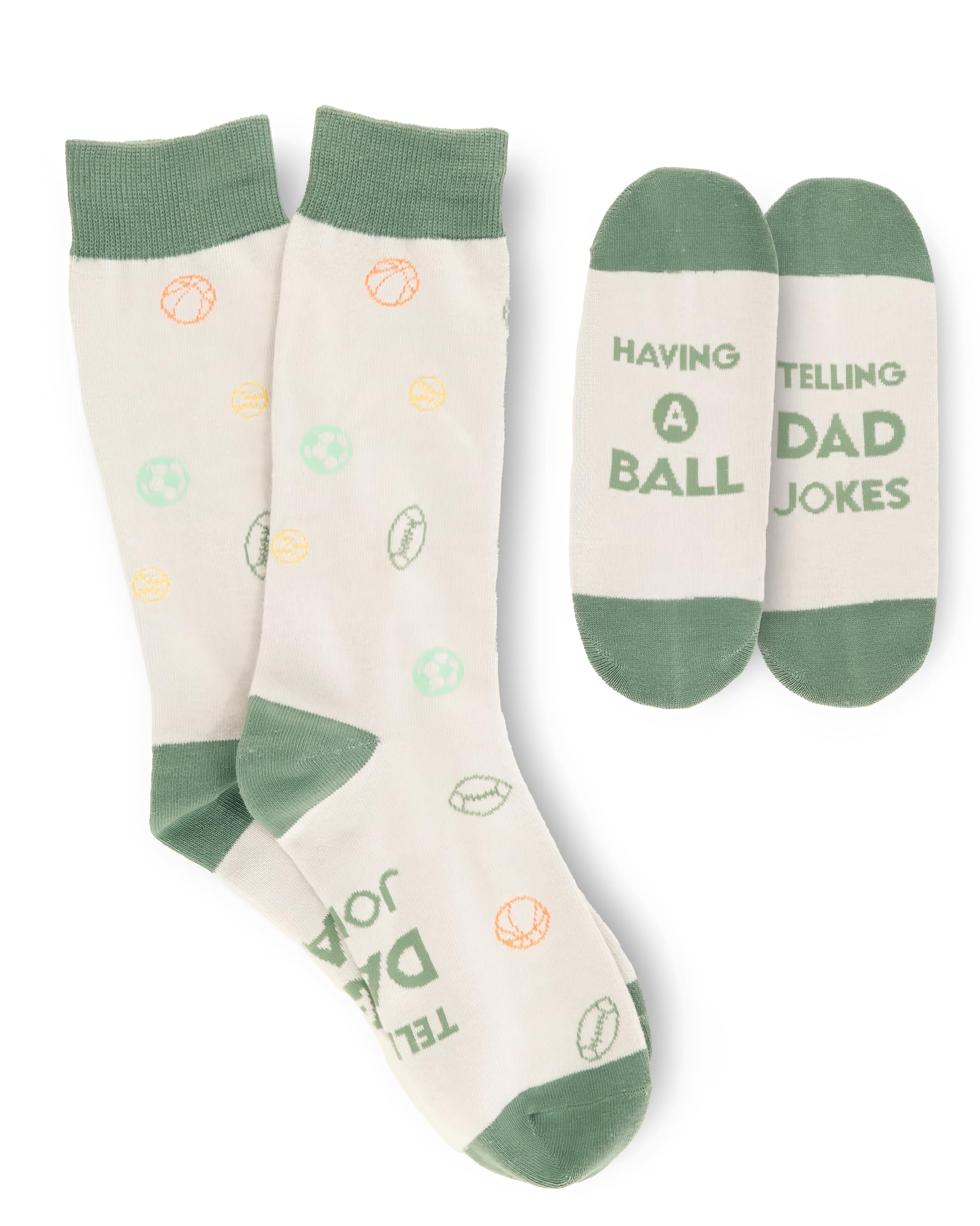 Funny Socks for Men with Dad Jokes - Comfortable Dress Socks for Groomsmen, Gifts for Dad from Daughter - Perfect for Weddings, Father's Day & Office Humor