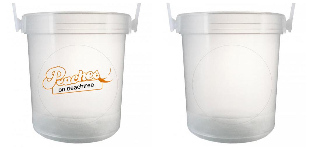 32 oz Customizable Plastic Rum Buckets with Lid - Bulk Party Cups for Cocktails, Margaritas & Tropical Drinks - Perfect for Beach Parties, Poolside Gatherings & Summer Events