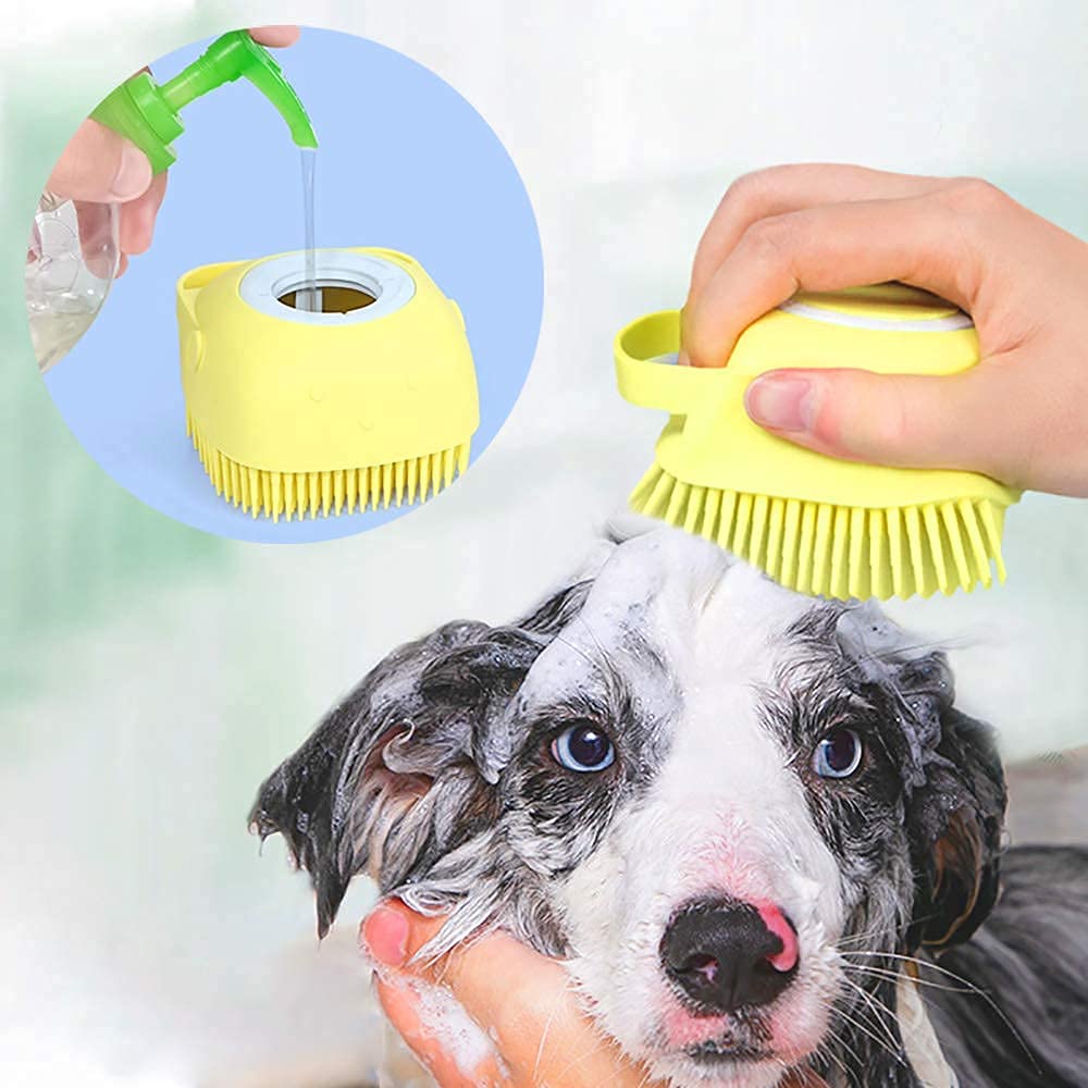 GEUNPA® Bath Brush Set - Long Handle Exfoliating & Massaging Shower Brush with Hook for Adults, Babies, and Pets | Perfect for Deep Cleaning, Relaxation & Dog Grooming | Spa, Bathroom & Pet Care Essential