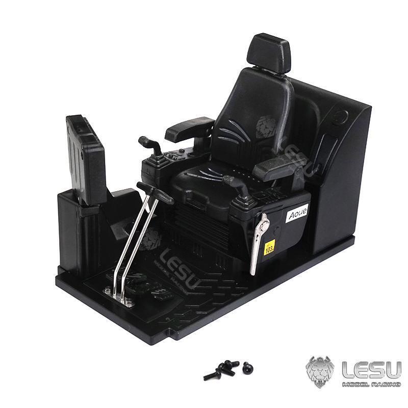 1/14 LESU PC360 Metal Excavator Truck Tracks Kit with Sprocket, ESC Motor & Metal Cabin - Heavy Duty Grab Grapple Bucket for RC Construction Vehicles - Perfect for RC Model Building, Construction Simulation & Collectors