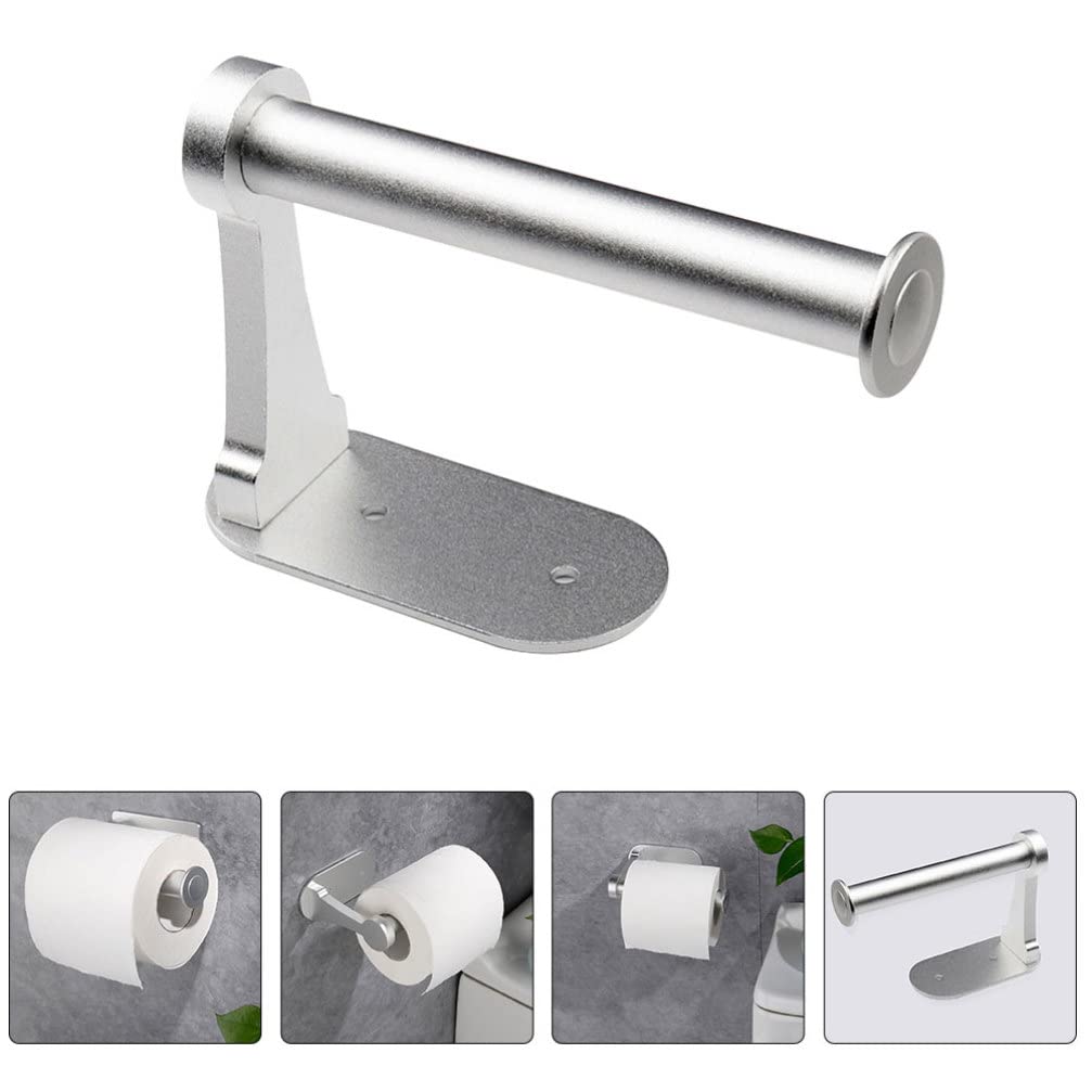 Wall Mounted Toilet Paper Holder - Under Cabinet Roll Dispenser, Aluminum Bathroom Tissue Holder for Space Saving & Stylish Decor - Perfect for Small Bathrooms, RVs & Apartments