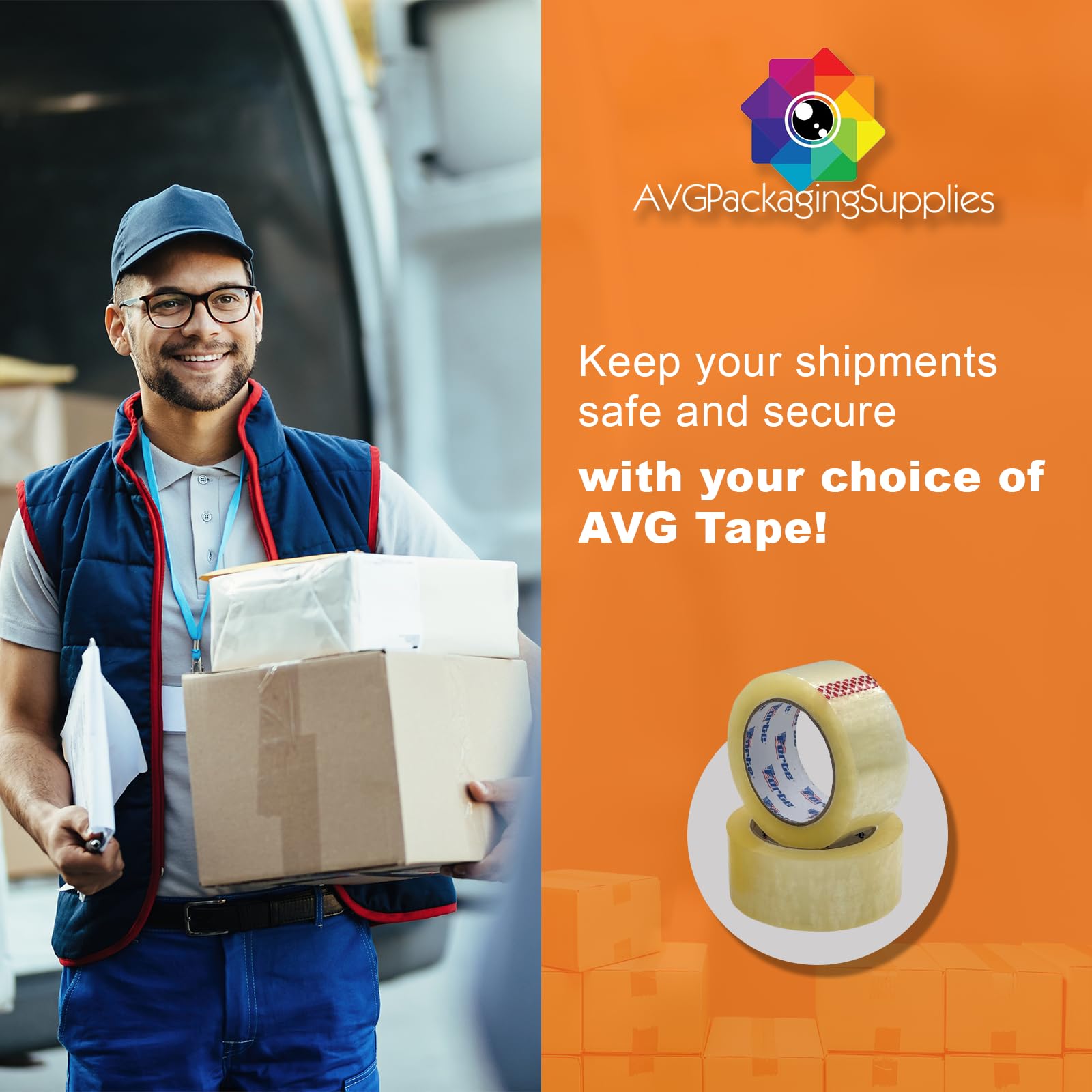 3” x 110 Yds Clear Packing Tape - 2Mil Acrylic Carton Sealing Tape for Shipping Boxes, Heavy Duty Adhesive Industrial Packaging Tape (24 Rolls) - Perfect for Business Shipping, Warehouse & Ecommerce Packaging