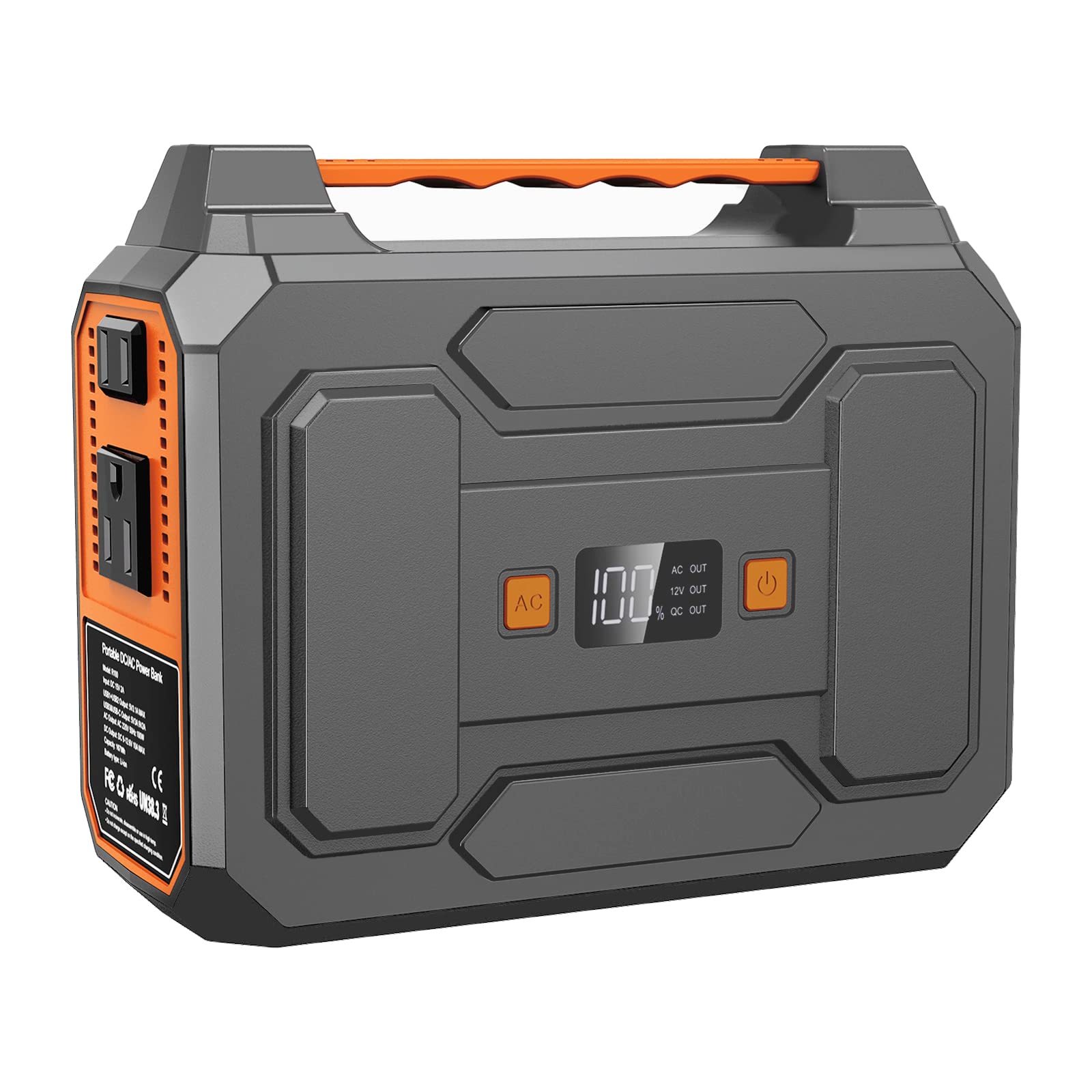 100W Portable Power Station - 146Wh/39600mAh Lithium Battery Pack with USB-C & AC Outlet - Solar Generator for Camping, RV, Van Life, Outdoor Adventures & Emergency Power Backup
