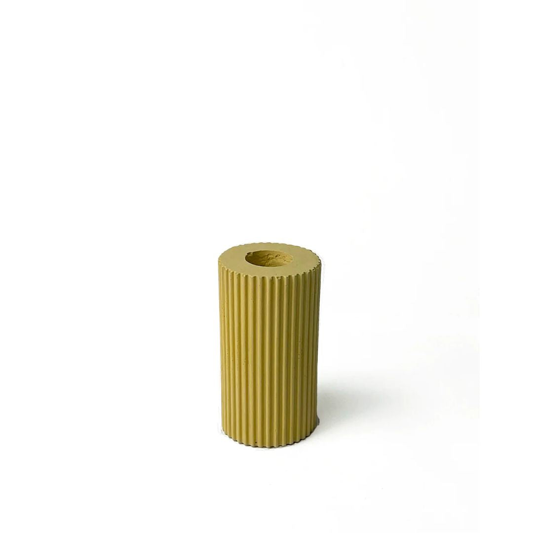 Athena Handmade Canary Yellow Taper Candles - 12 Inch Long-Lasting Dripless Candles for Romantic Dinners, Weddings & Home Decor