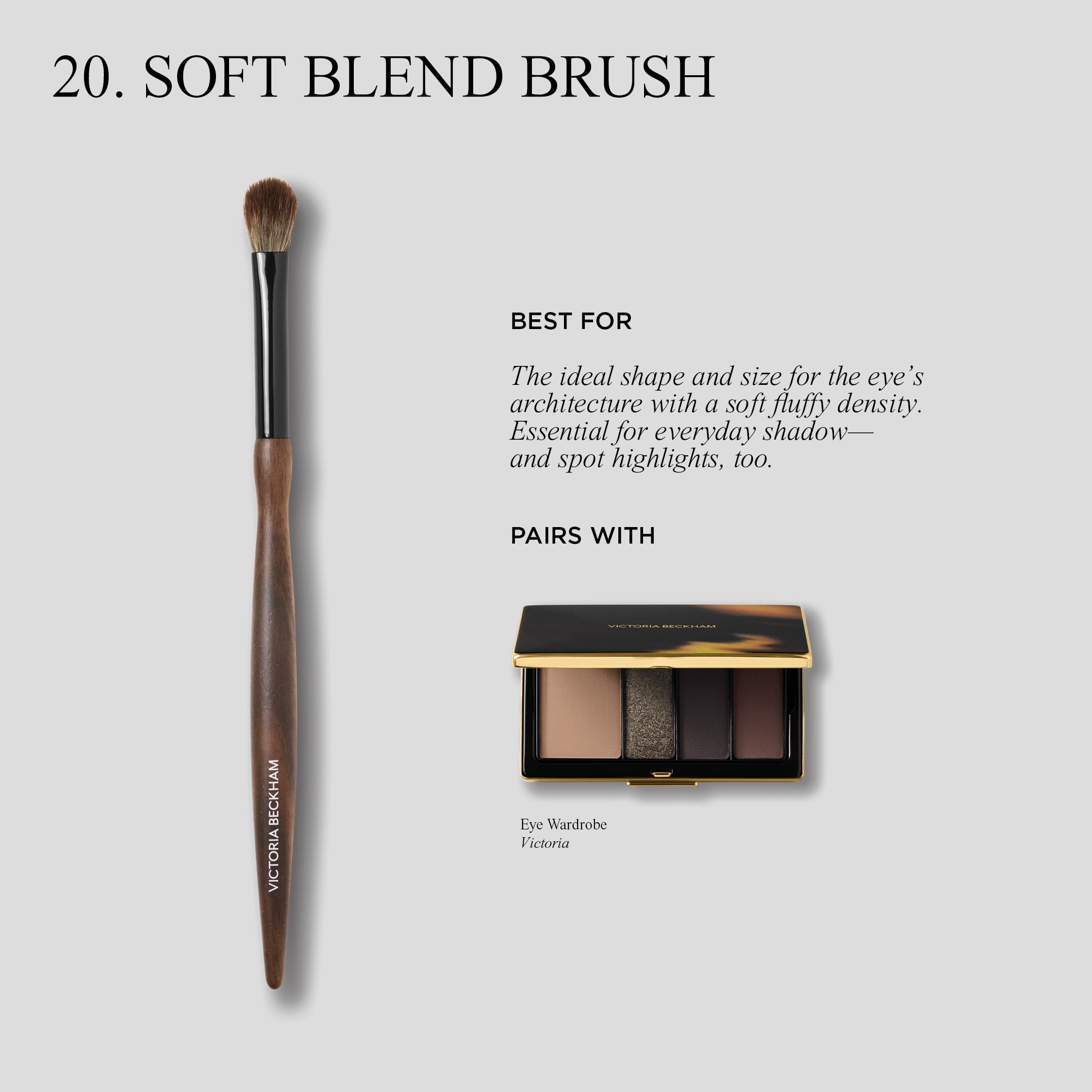 20-Piece Soft Blend Makeup Brush Set for Flawless Foundation & Blending - Perfect for Professional Artists & Beginners at Home or Salon Use
