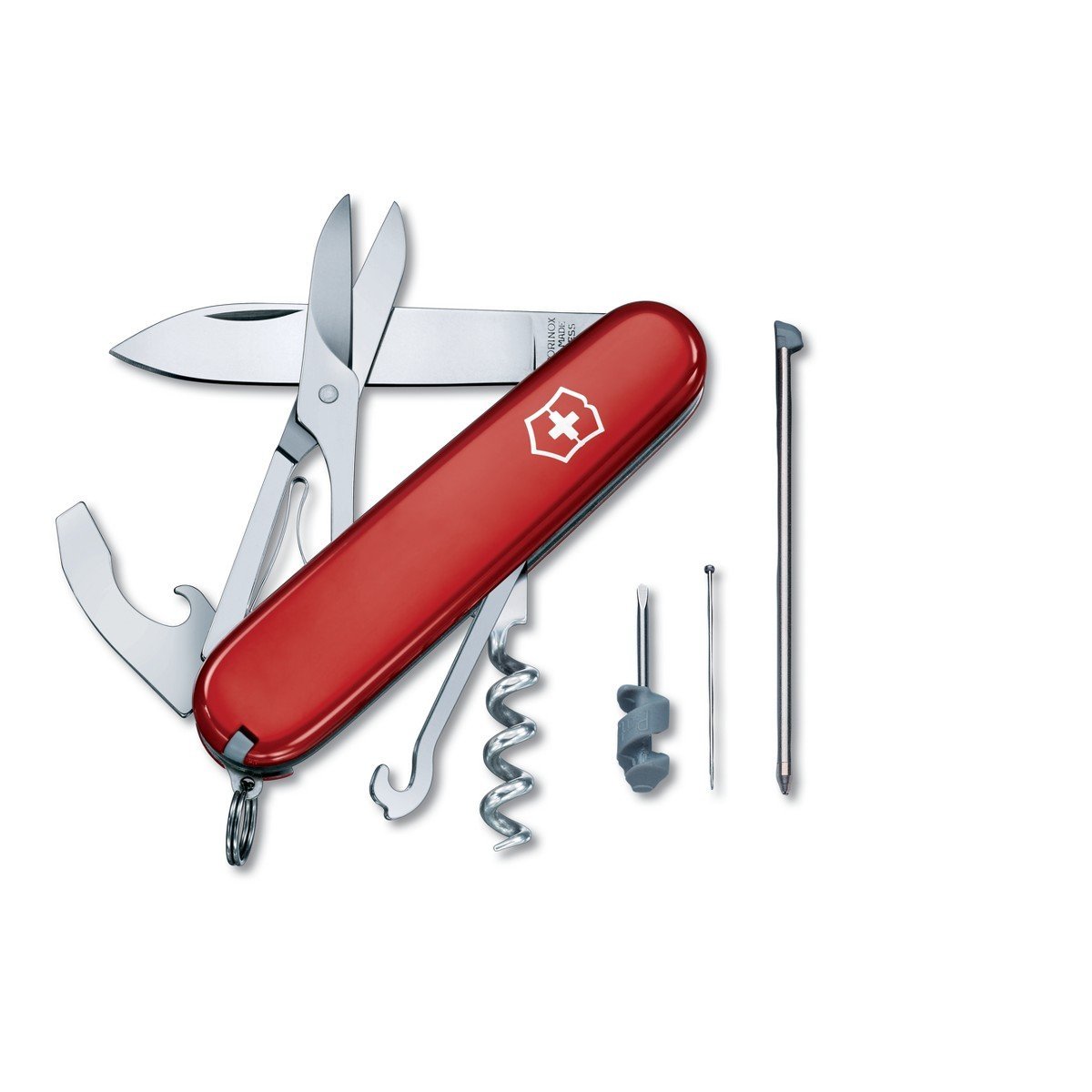 Victorinox Swiss Army Compact Pocket Knife - Multitool with Scissors, Knife & Keyring - Perfect for Camping, Hiking & Everyday Carry (EDC)
