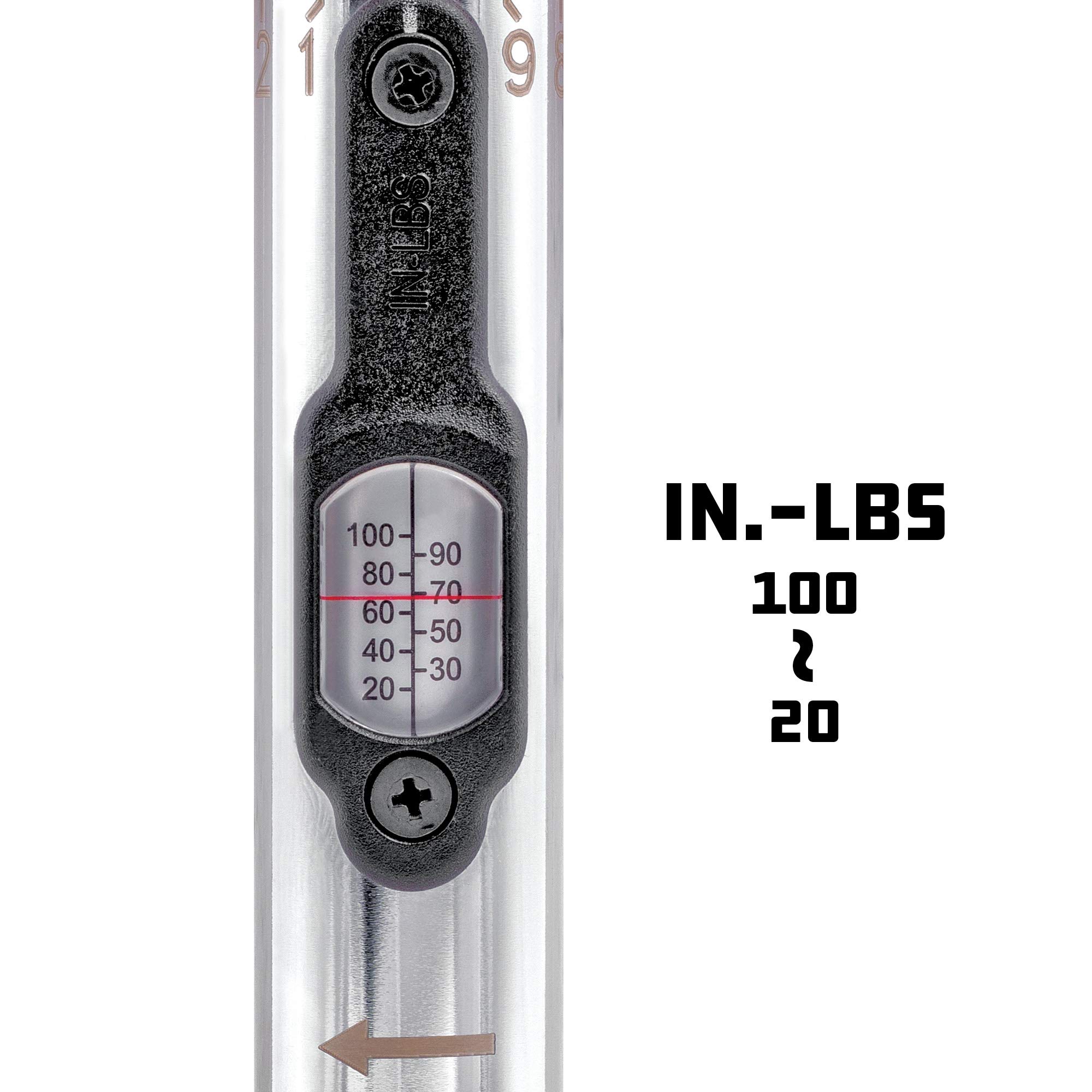 Powerbuilt 1/4 Inch Drive Ratcheting T-Handle Torque Wrench 20-100 in.lb - Precision Torque Tool for TPMS Systems, Bicycle Repair & Carbon Fiber Handlebars - Ideal for Automotive, Bike Maintenance & DIY Projects