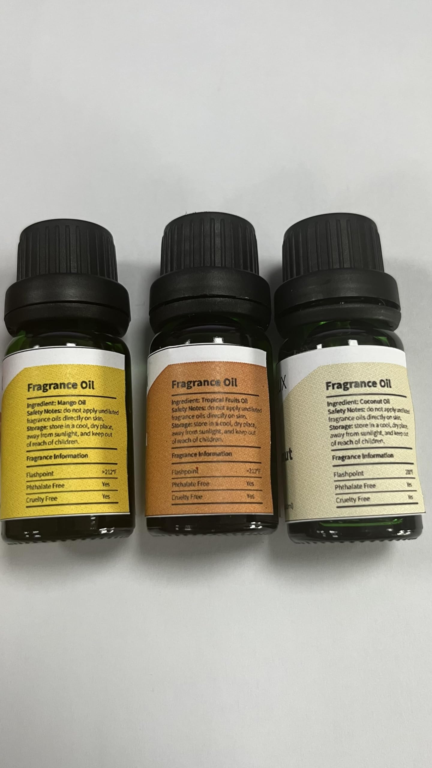 Premium Fruit Fragrance Oils for Soap & Candle Making - ESSLUX Aromatherapy Essential Oils Set (Coconut, Strawberry, Black Cherry) - Perfect for Diffusers, DIY Crafts & Relaxation Gifts - Tropical Summer Scents for Home Spa & Wellness