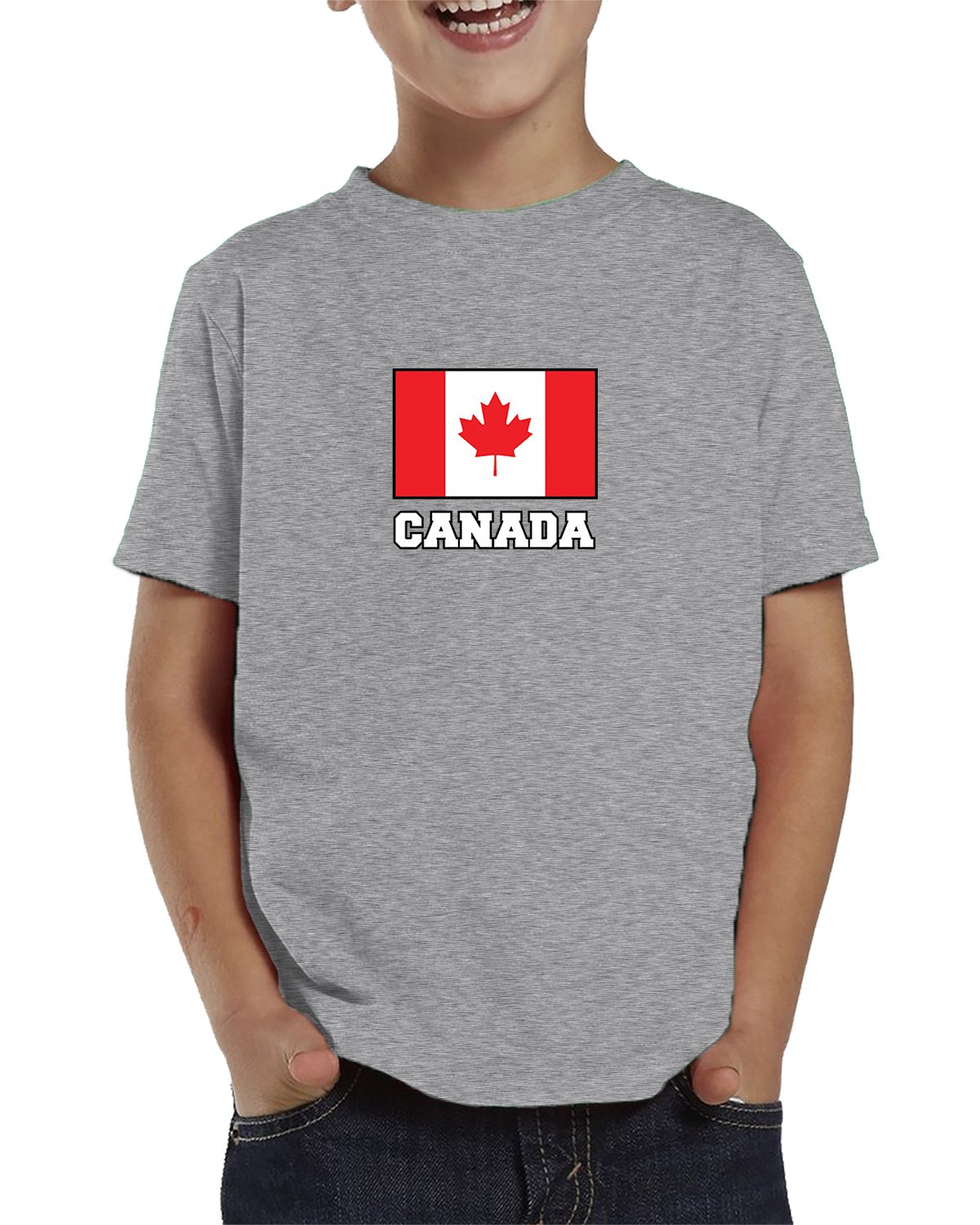 SpiritForged Apparel Canada Flag Toddler T-Shirt | Patriotic Kids Clothing | Comfortable Cotton Tee for Boys & Girls | Perfect for Canada Day, National Holidays & Family Events