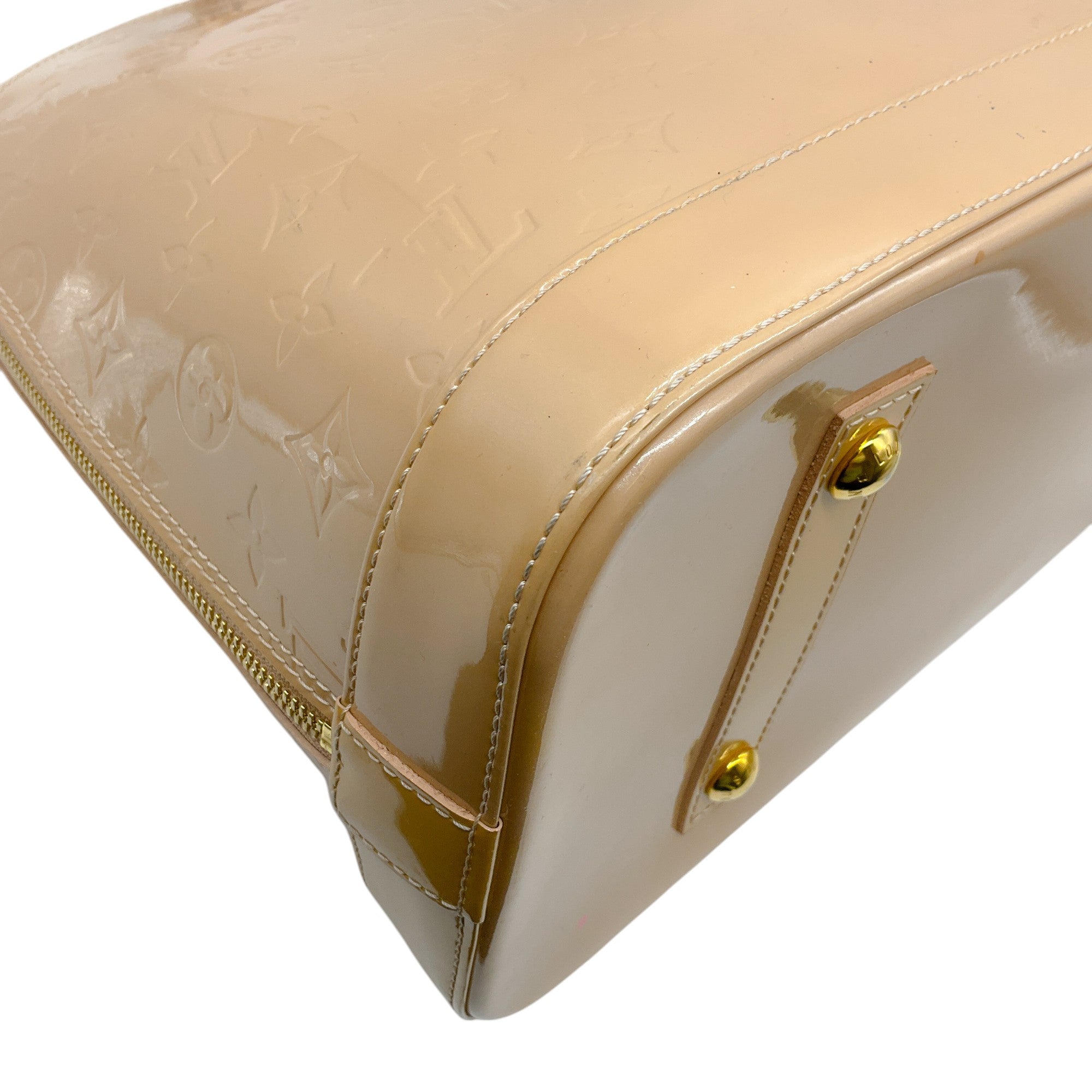 Authentic Louis Vuitton Monogram Vernis GM Alma Satchel Handbag for Women - Luxury Leather Shoulder Bag for Work, Travel & Evening Events